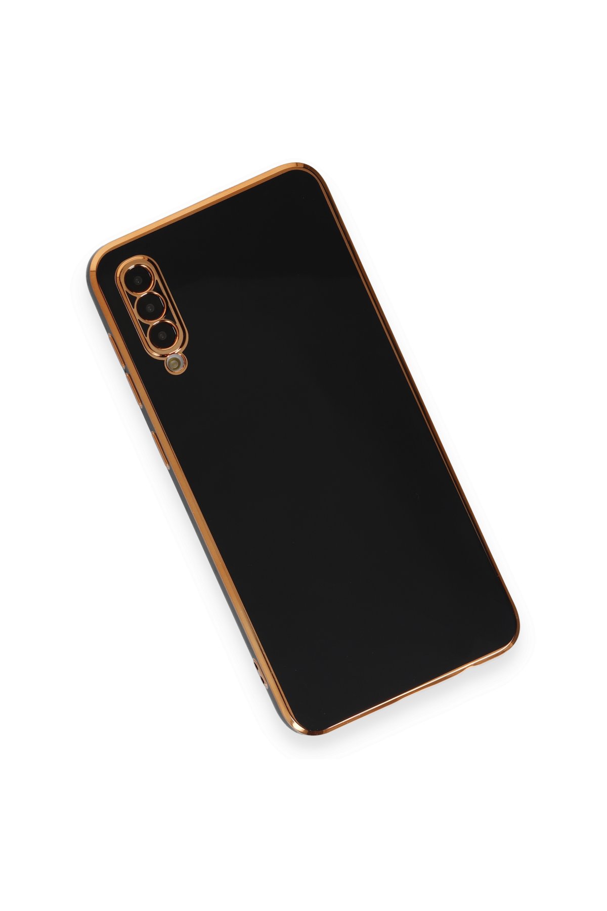 Newface Samsung Galaxy A70 Kılıf Volet Silikon - Mor