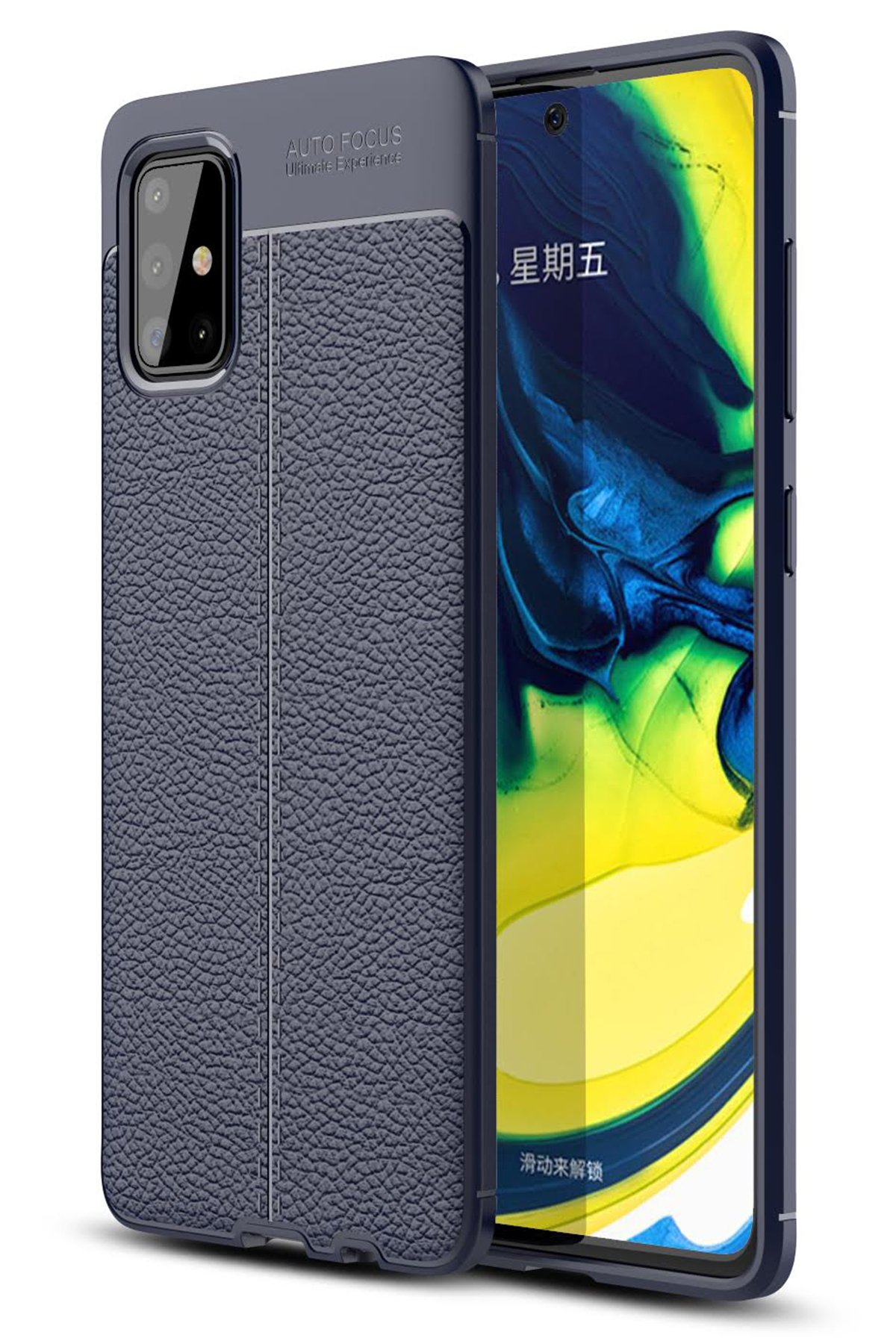 Newface Samsung Galaxy A71 Kılıf Platin Simli Silikon - Siyah