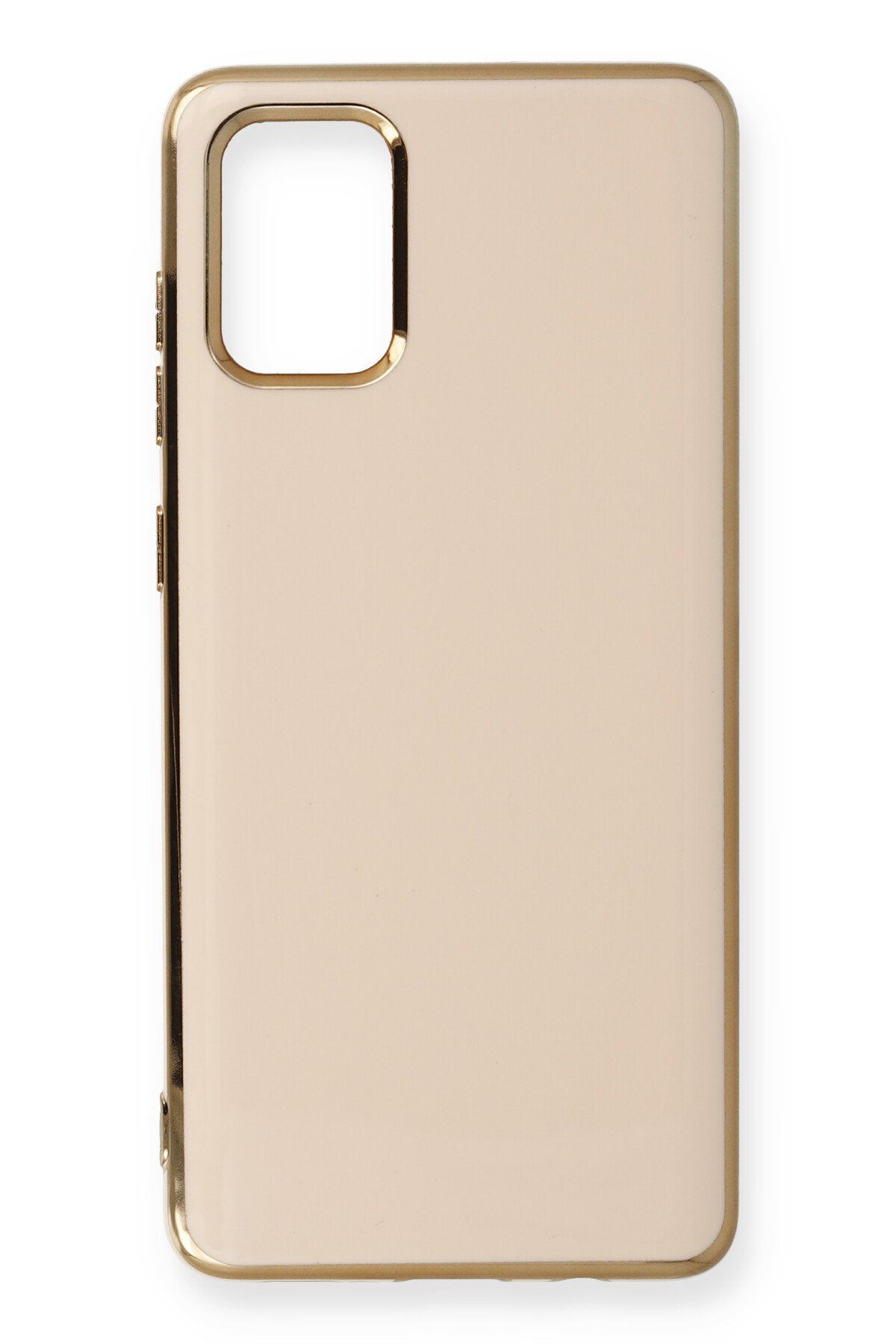Newface Samsung Galaxy A71 Kılıf Platin Simli Silikon - Lacivert