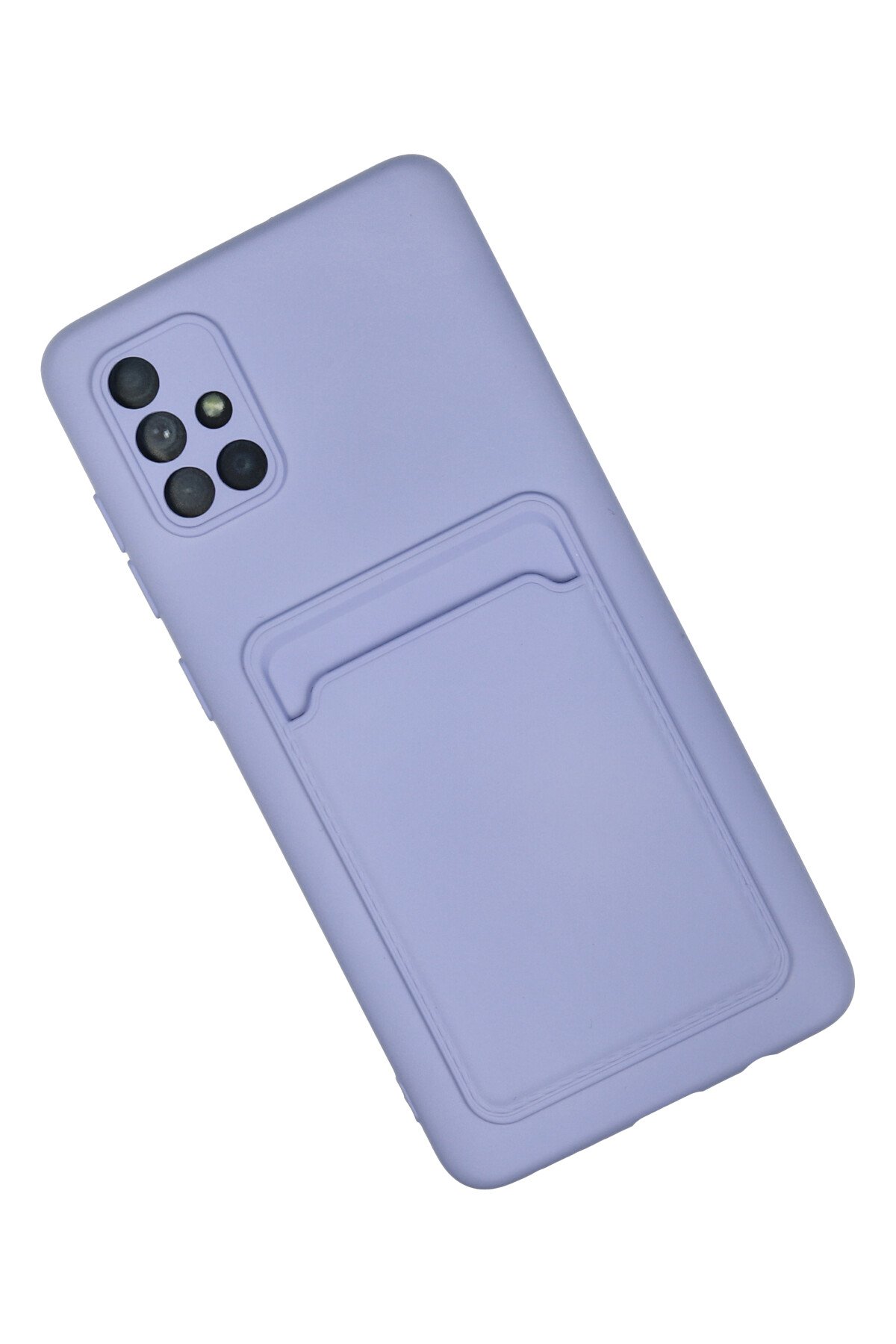 Newface Samsung Galaxy A71 Kılıf Nano içi Kadife Silikon - Gri