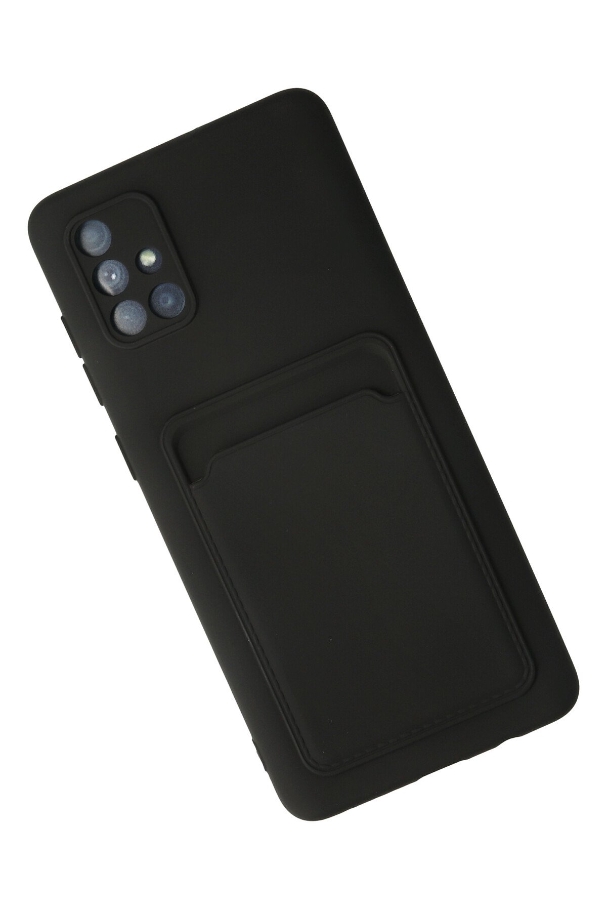 Newface Samsung Galaxy A71 Kılıf Zegna Yüzüklü Silikon Kapak - Koyu Yeşil