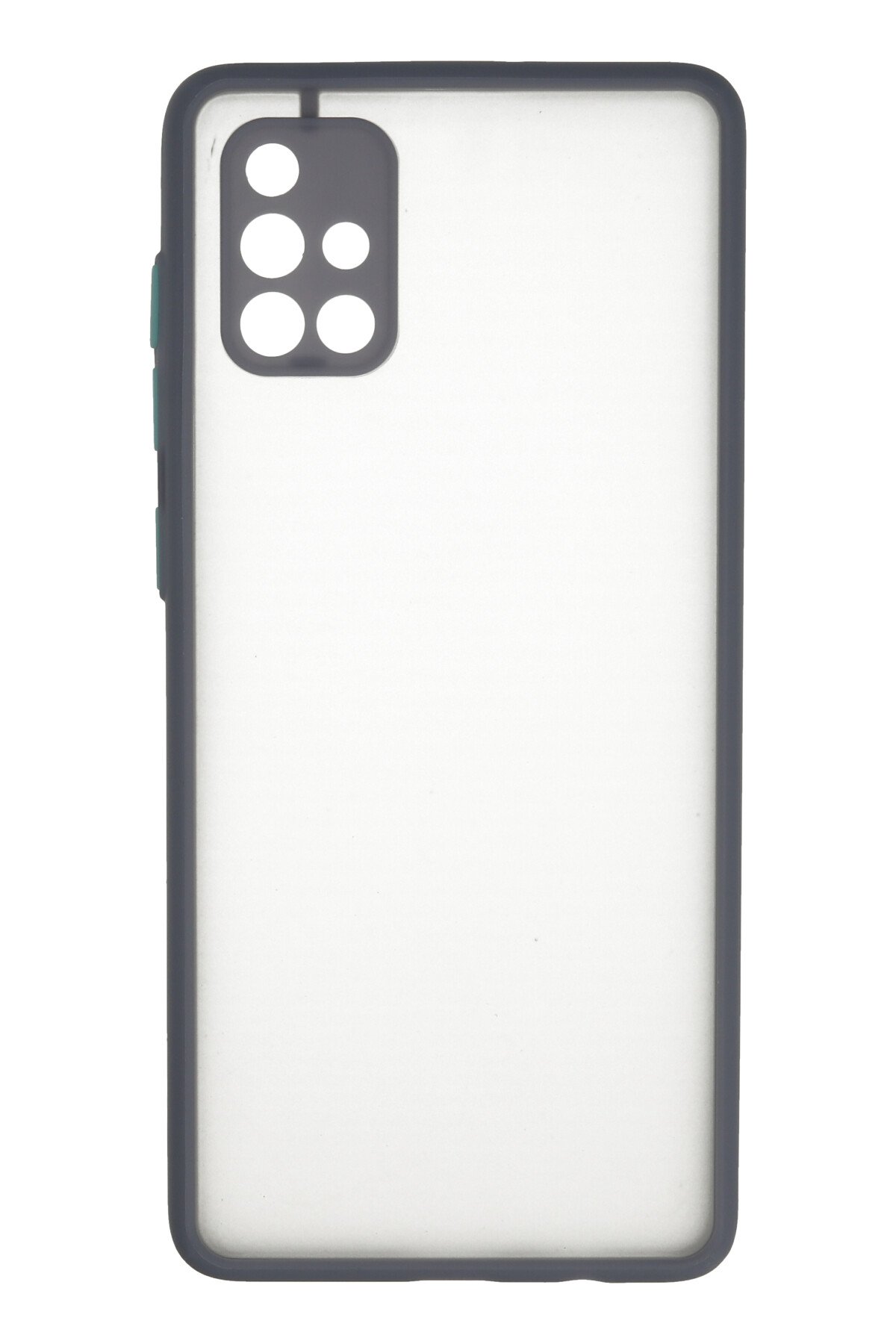 Newface Samsung Galaxy A71 Kılıf Range Yüzüklü Silikon - Siyah-Gold