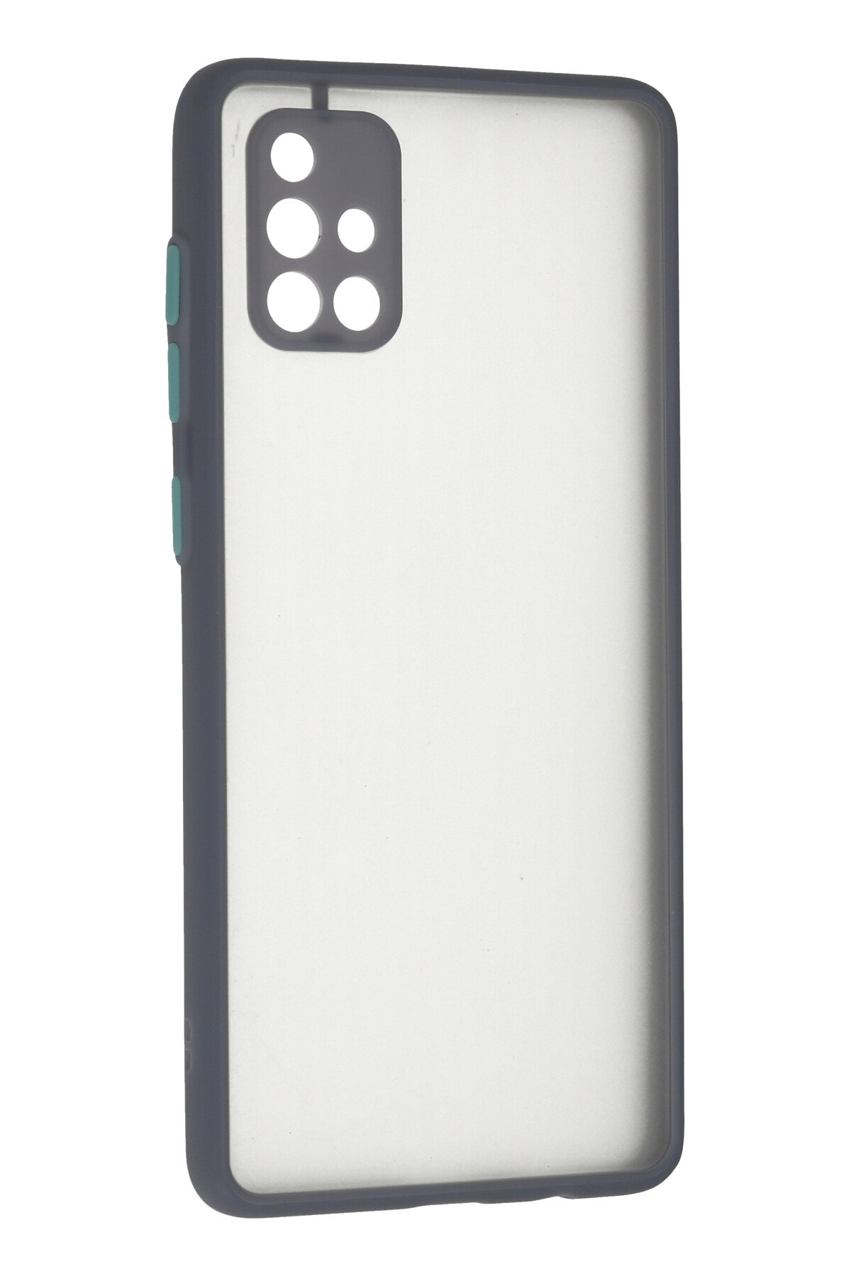 Newface Samsung Galaxy A71 Kılıf Range Yüzüklü Silikon - Siyah-Gold