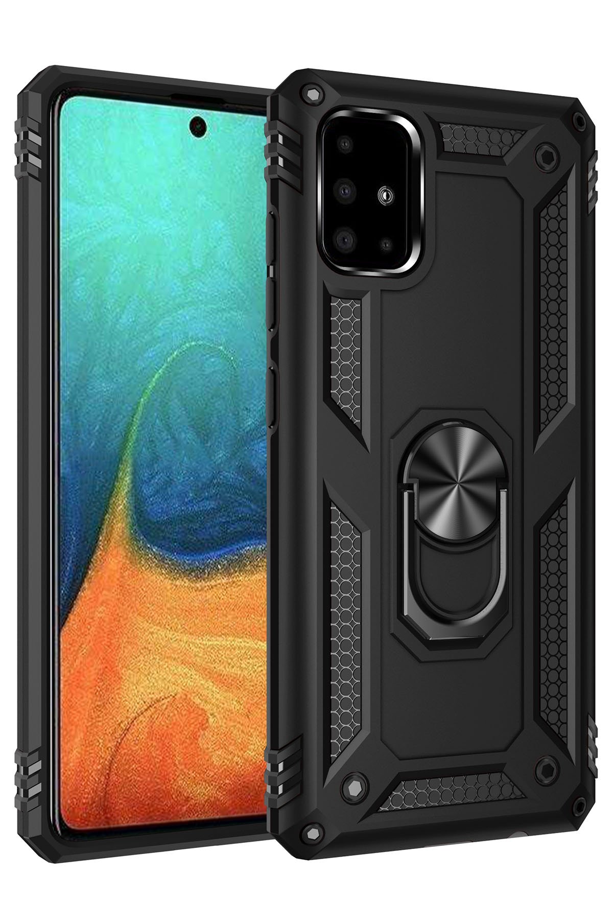 Newface Samsung Galaxy A71 Kılıf Nano içi Kadife  Silikon - Sarı