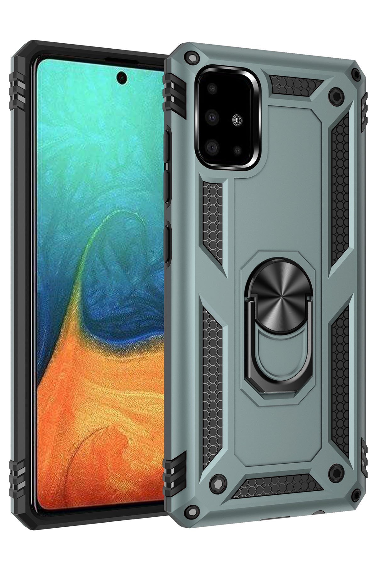 Newface Samsung Galaxy A71 Kılıf Nano içi Kadife Silikon - Siyah