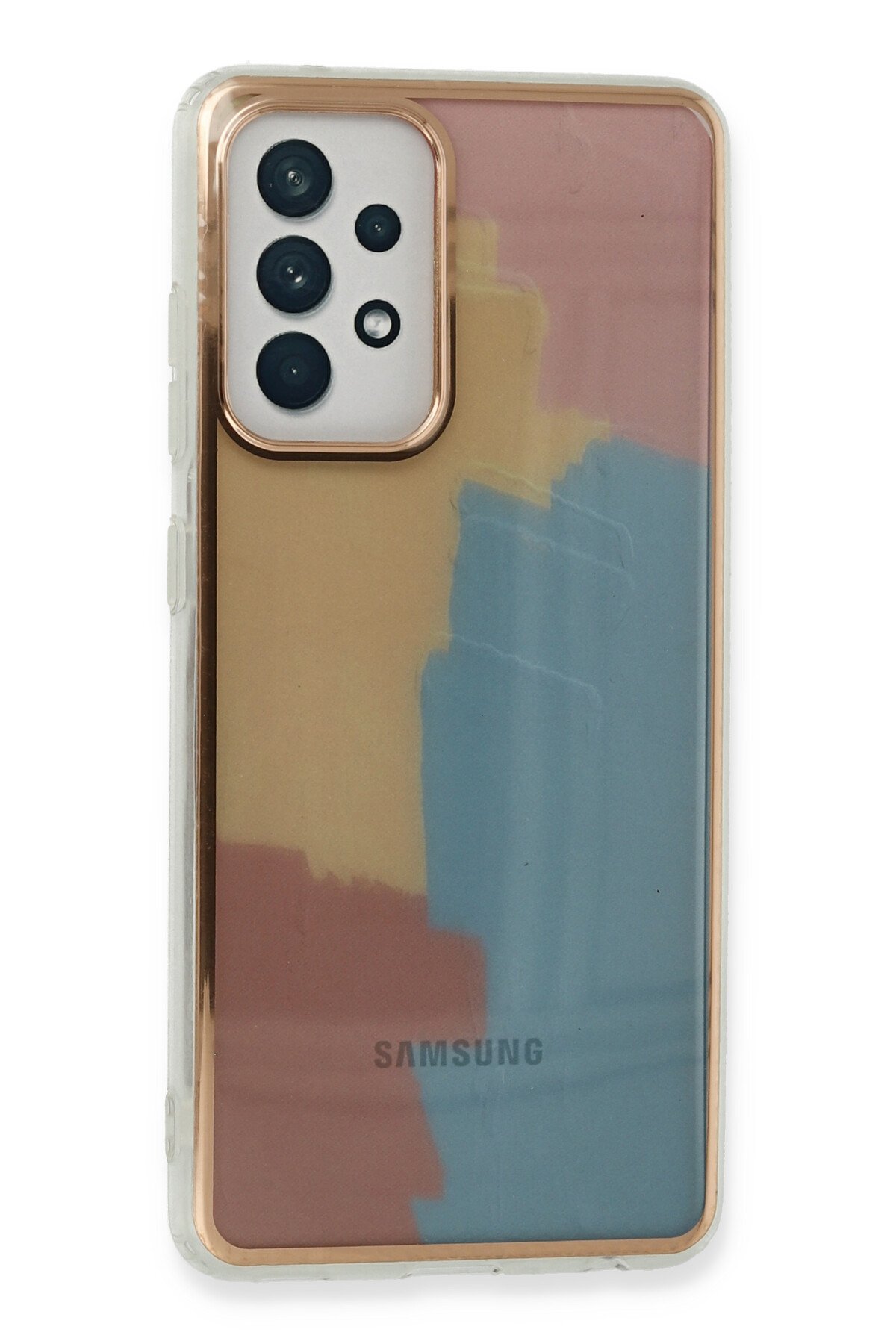 Newface Samsung Galaxy A72 Kılıf Platin Silikon - Kırmızı