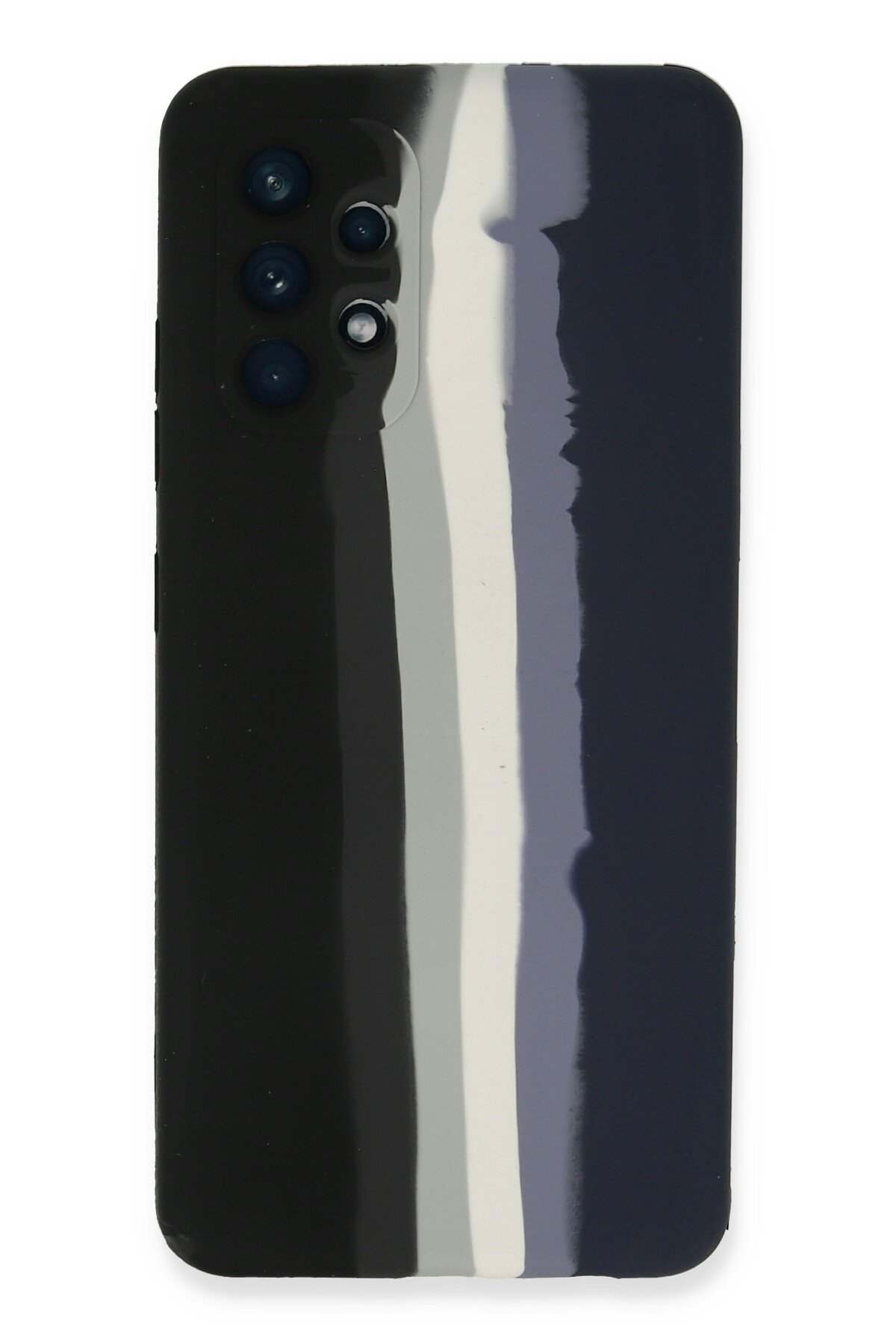 Newface Samsung Galaxy A72 Kılıf Montreal Yüzüklü Silikon Kapak - Siyah