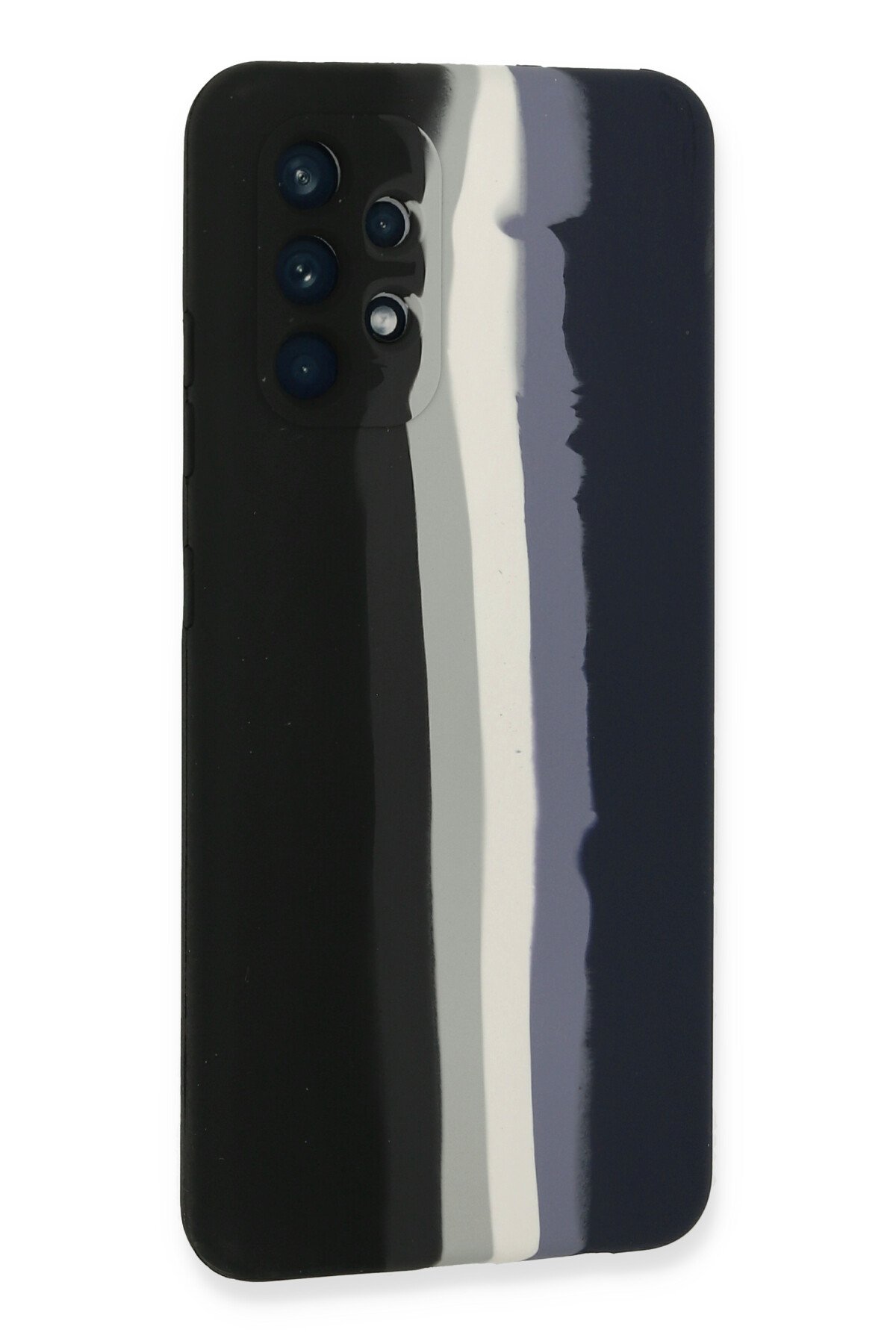 Newface Samsung Galaxy A72 Kılıf Montreal Yüzüklü Silikon Kapak - Siyah