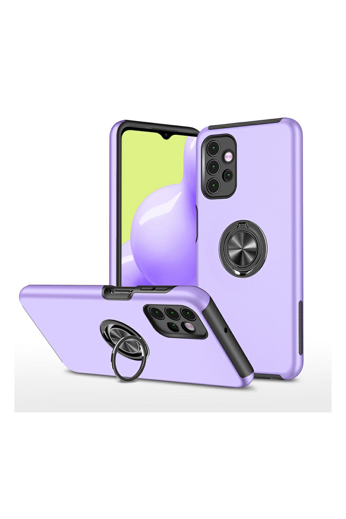 Newface Samsung Galaxy A72 Kılıf Kelvin Kartvizitli Silikon - Bordo