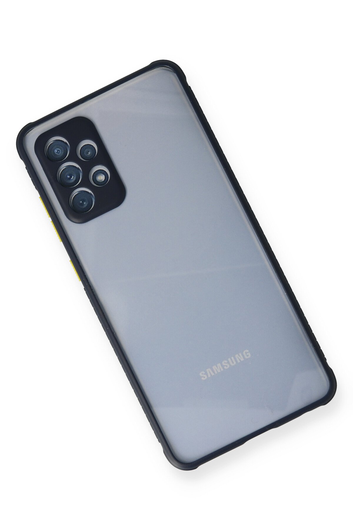 Newface Samsung Galaxy A72 Kılıf Kelvin Kartvizitli Silikon - Siyah