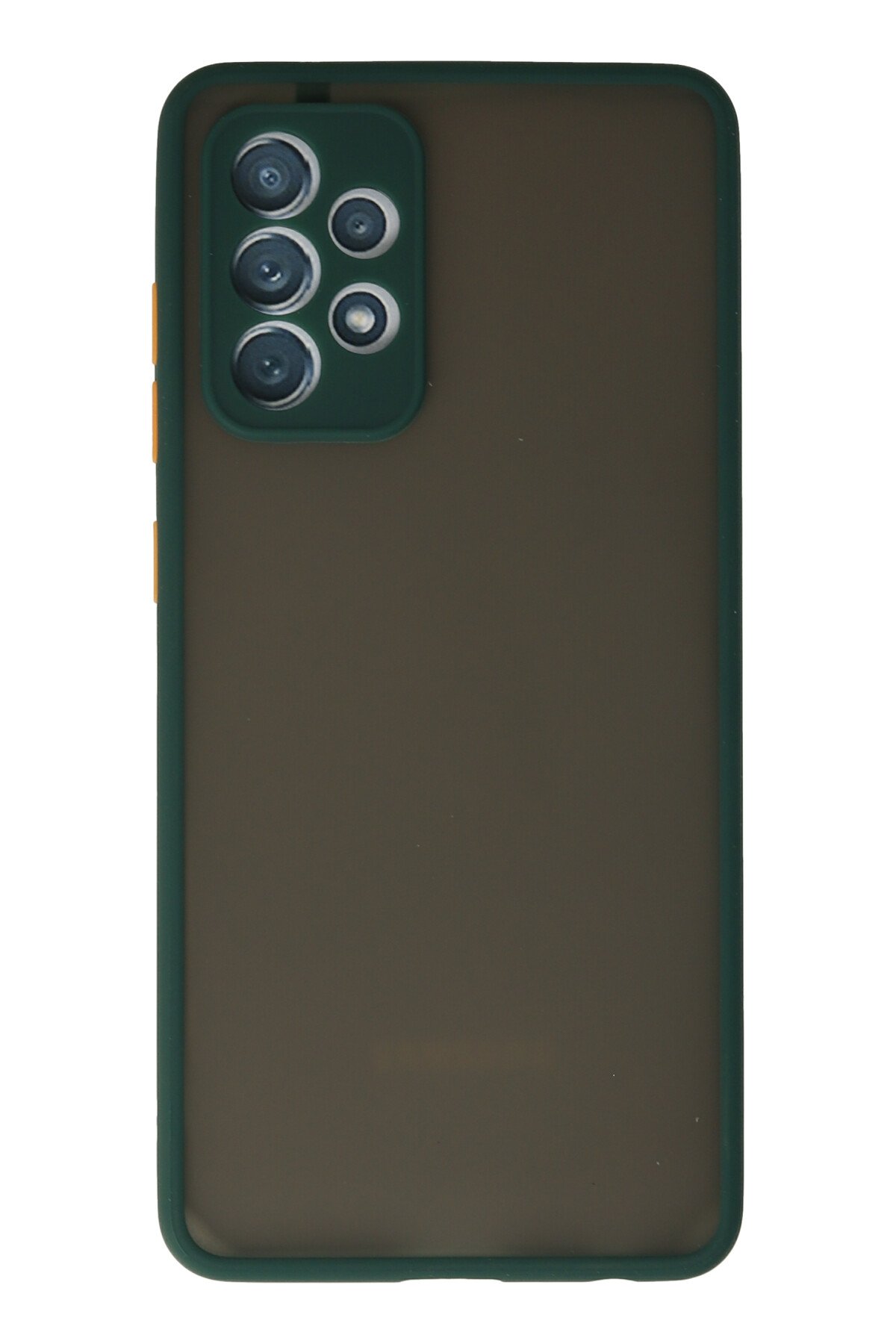 Newface Samsung Galaxy A72 Kılıf Sofya Yüzüklü Silikon Kapak - Gold