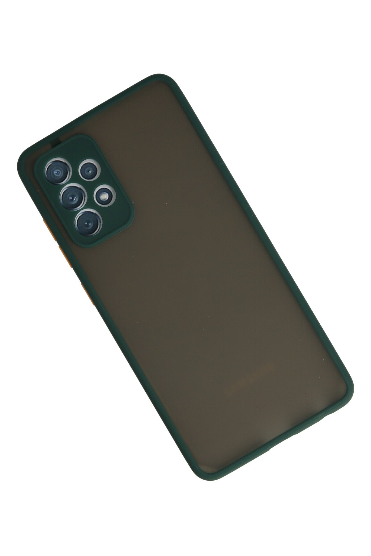 Newface Samsung Galaxy A72 Kılıf Sofya Yüzüklü Silikon Kapak - Gold