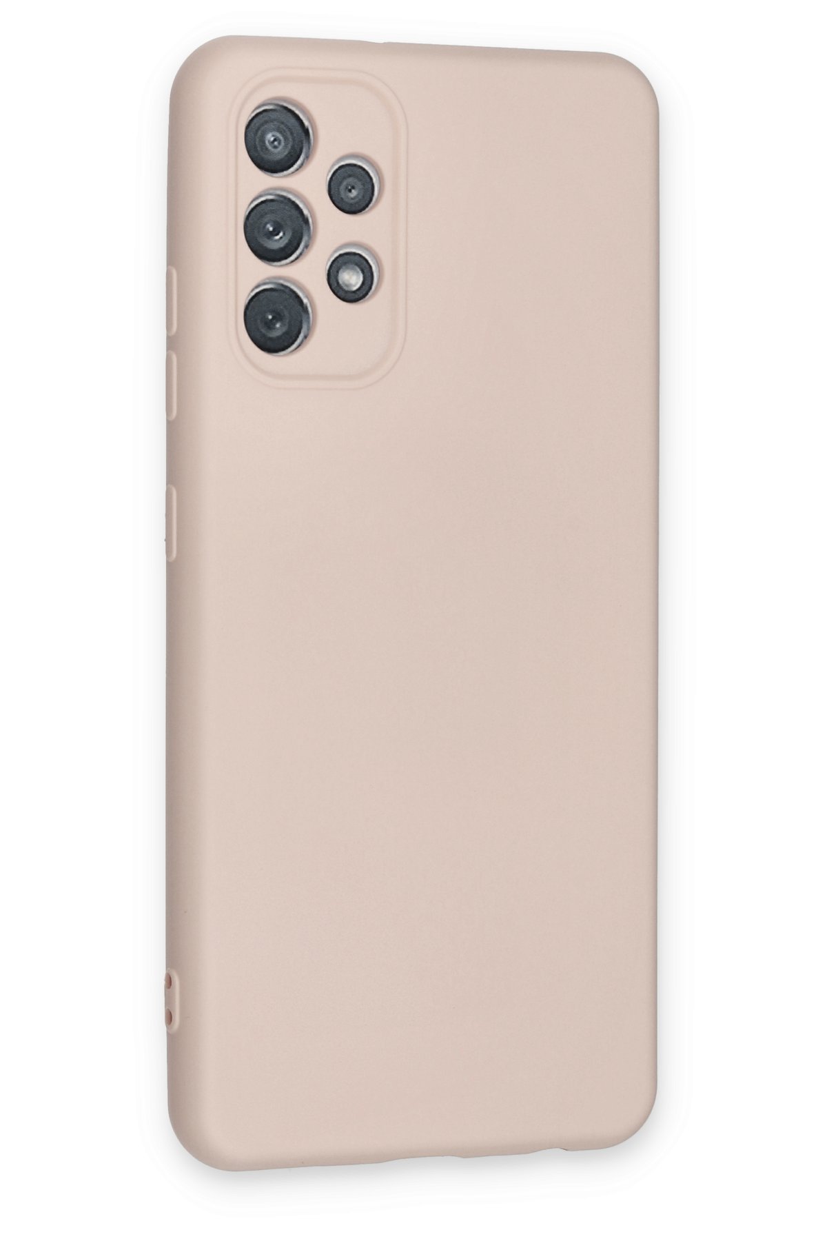 Newface Samsung Galaxy A72 Kılıf Sofya Yüzüklü Silikon Kapak - Rose