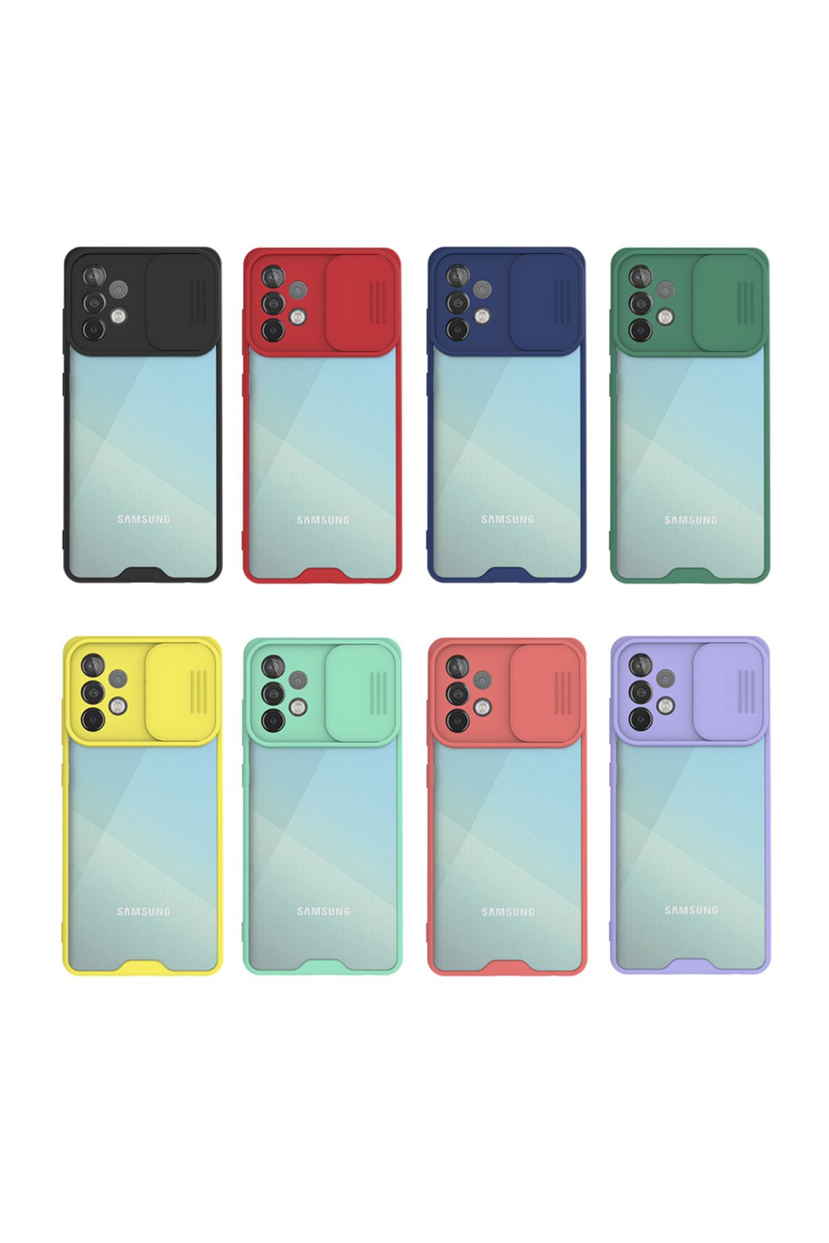 Newface Samsung Galaxy A72 Kılıf Zuma Kartvizitli Yüzüklü Silikon - Siyah