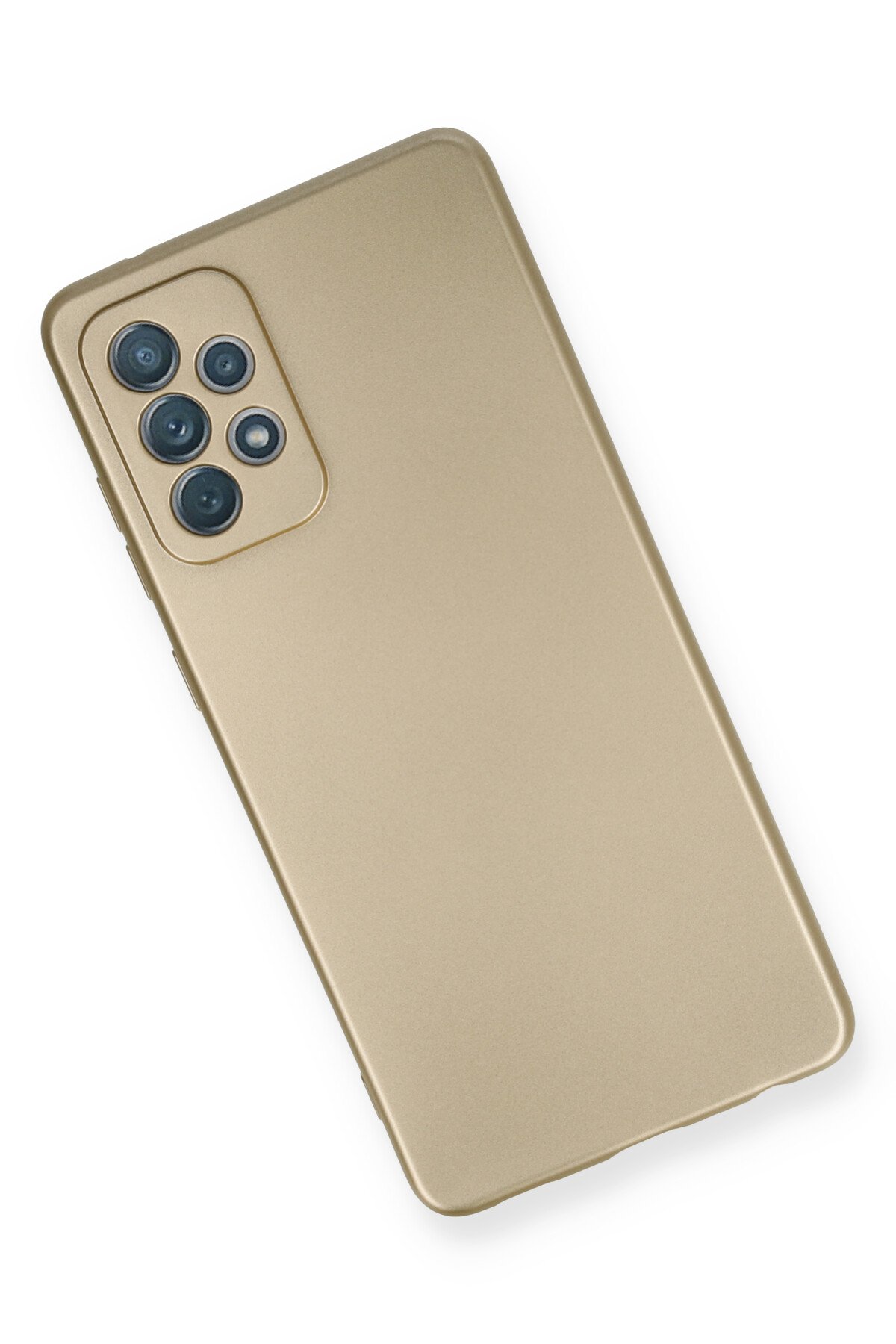 Newface Samsung Galaxy A72 Kılıf Range Yüzüklü Silikon - Mavi