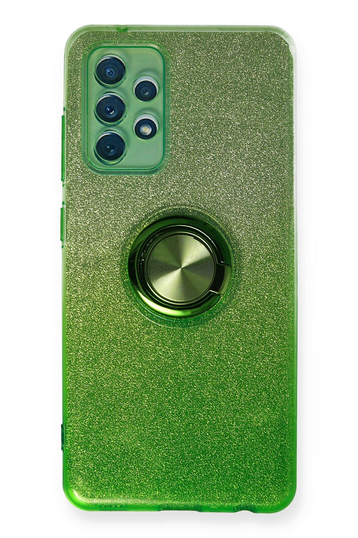 Newface Samsung Galaxy A72 Kılıf Zegna Yüzüklü Silikon Kapak - Kırmızı