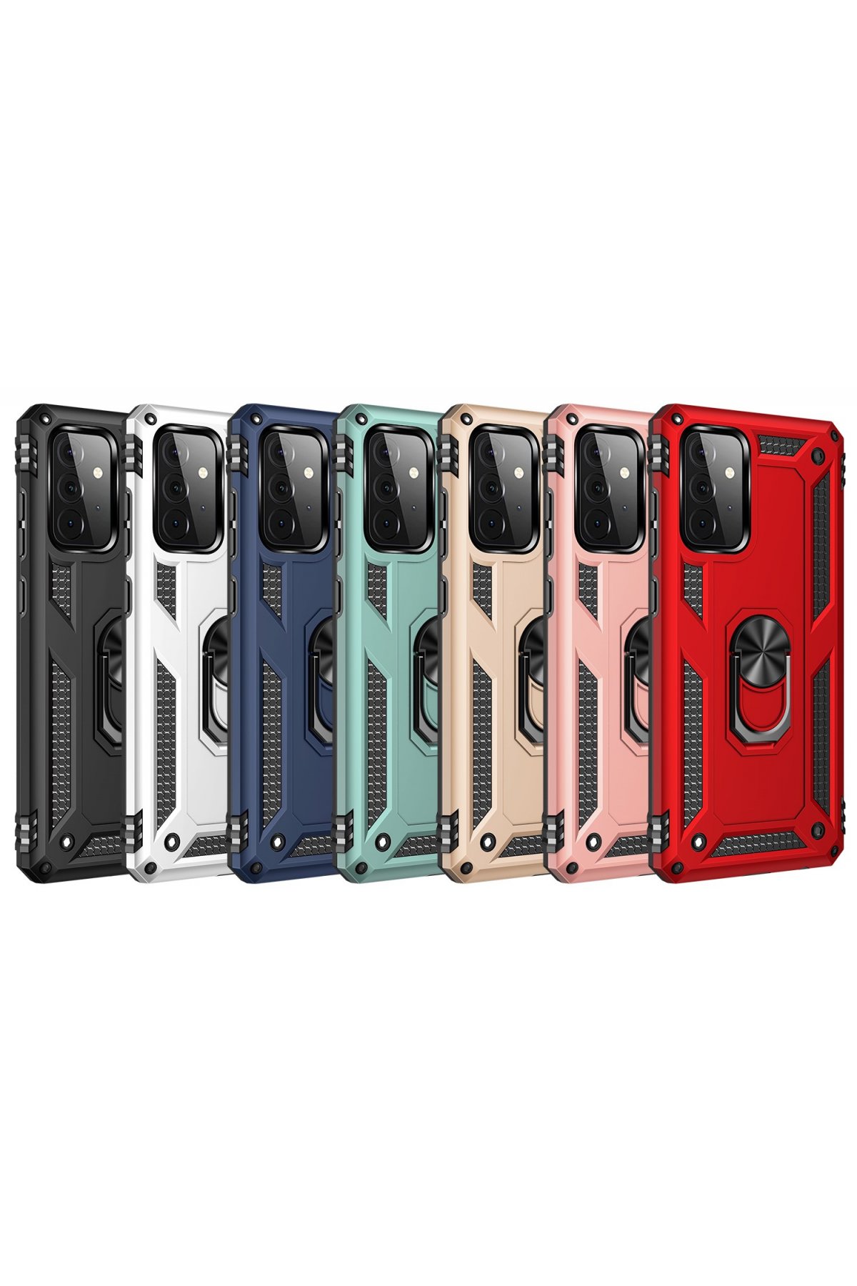 Newface Samsung Galaxy A72 Kılıf Platin Kamera Koruma Silikon - Sarı