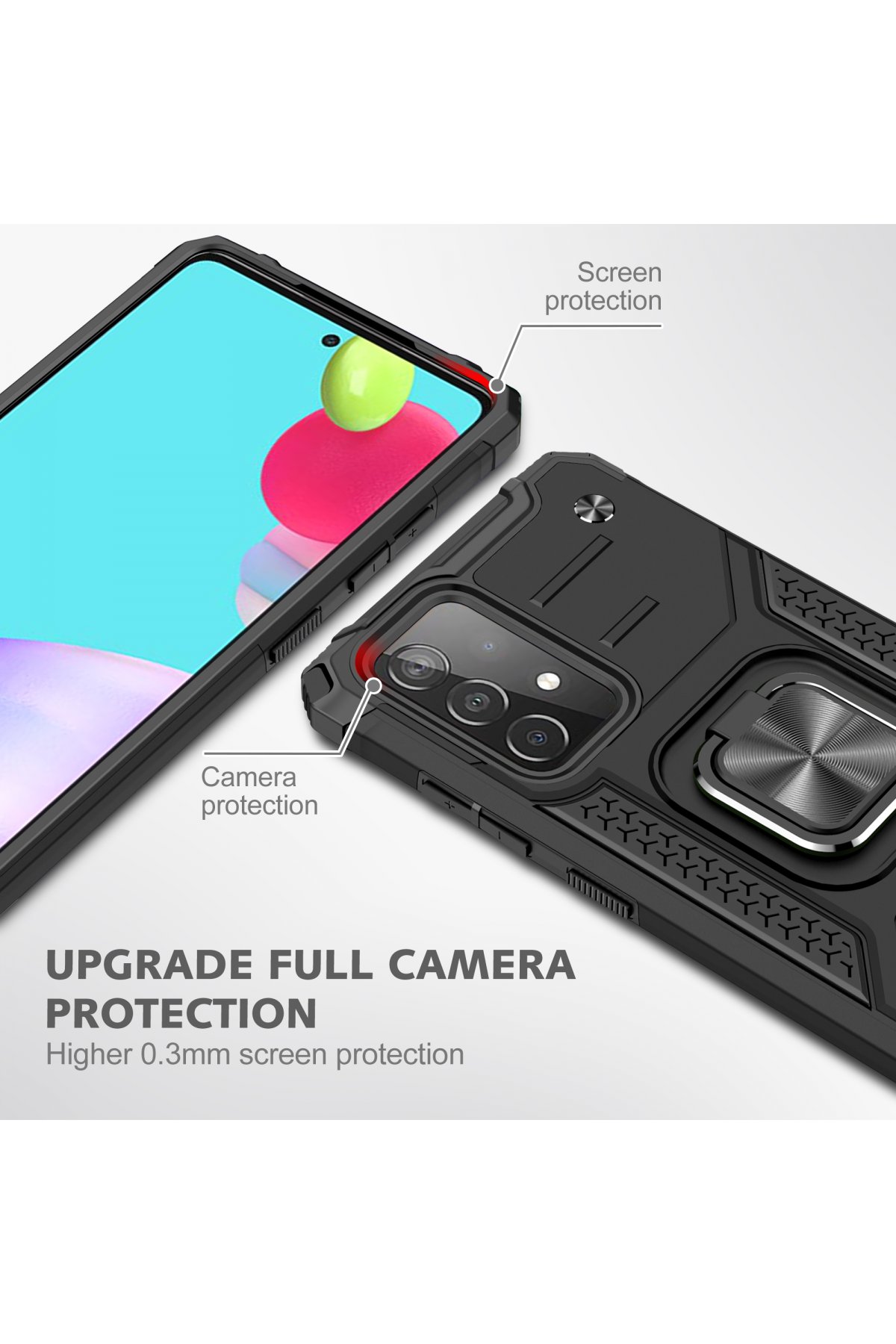 Newface Samsung Galaxy A72 Kılıf Montreal Silikon Kapak - Yeşil