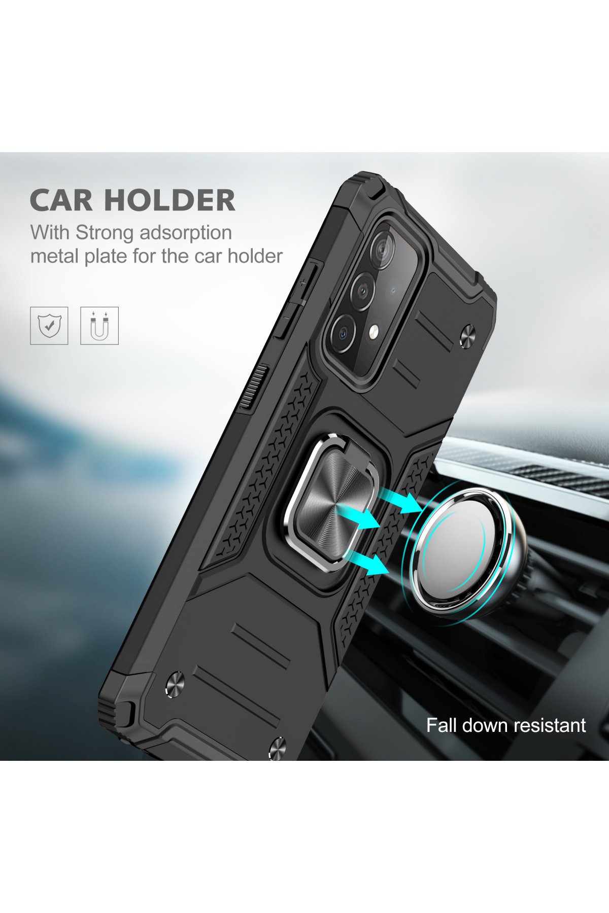 Newface Samsung Galaxy A72 Kılıf Montreal Silikon Kapak - Yeşil