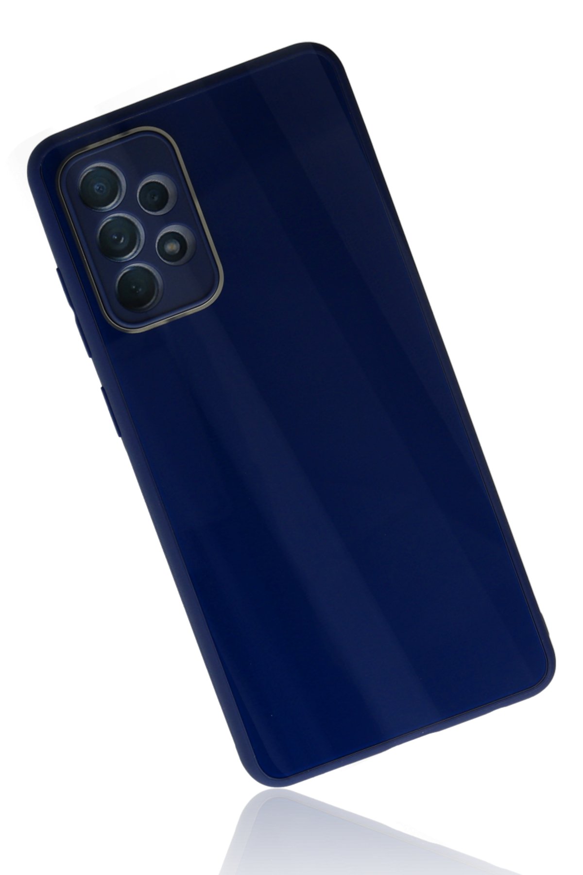 Newface Samsung Galaxy A73 5G Kılıf Zuma Kartvizitli Yüzüklü Silikon - Lacivert