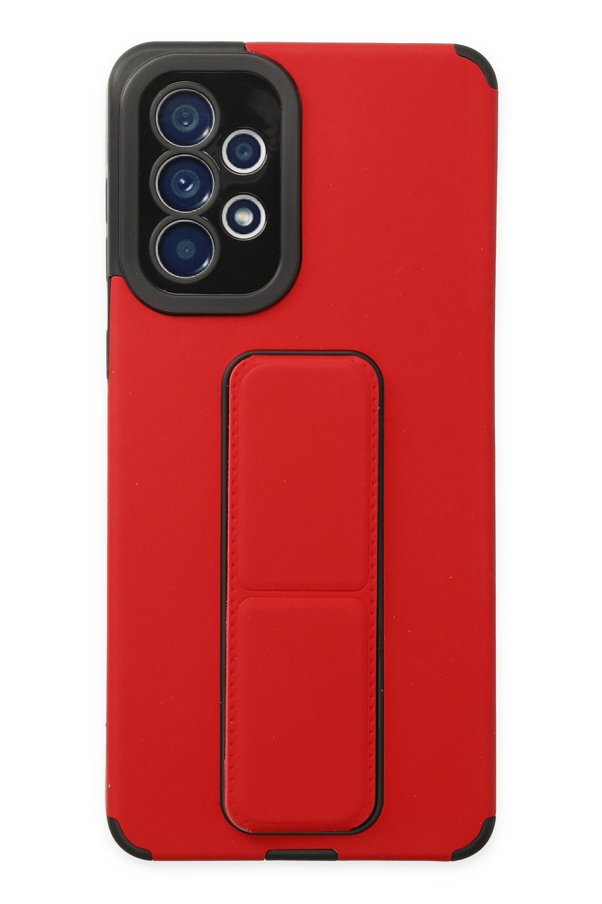 Newface Samsung Galaxy A73 5G Kılıf Mega Standlı Silikon - Mor