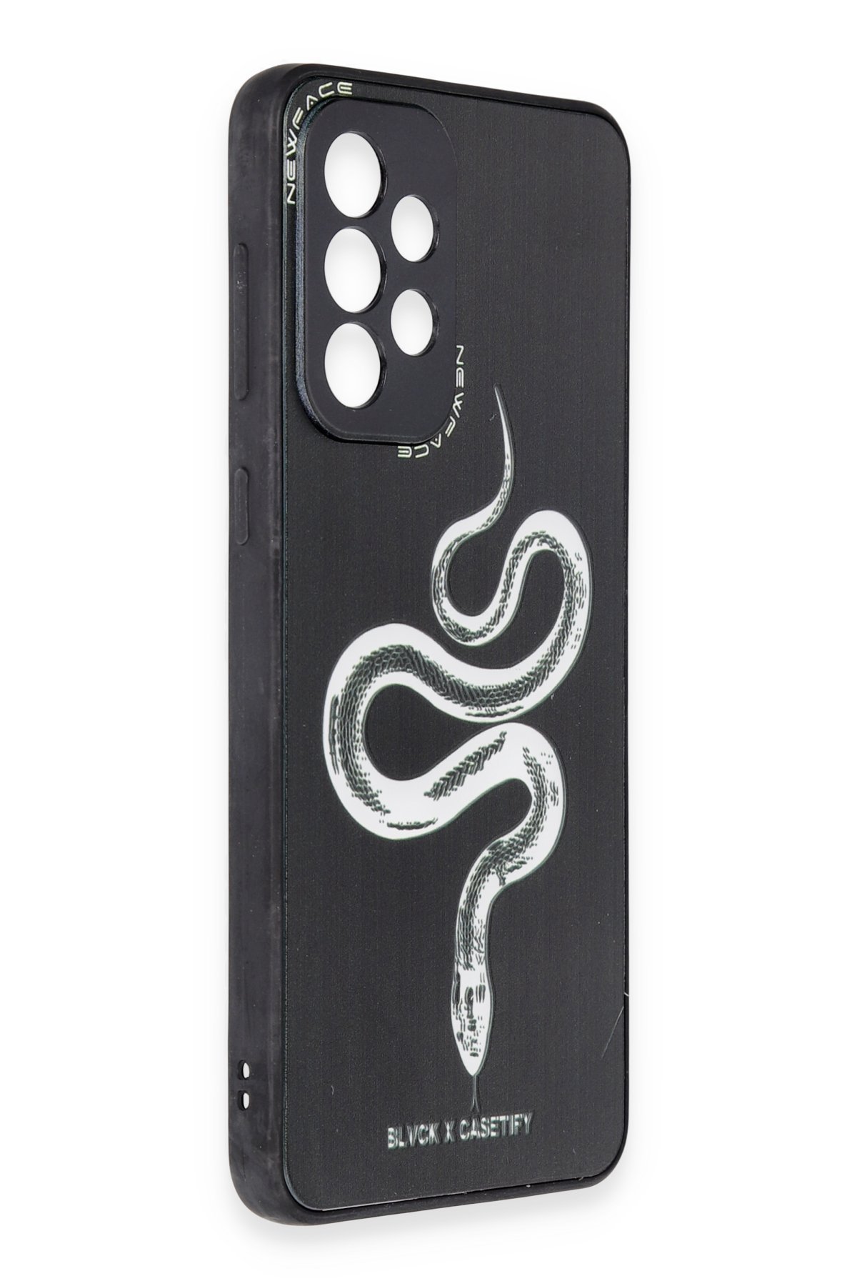 Newface Samsung Galaxy A73 5G Kılıf Glass Kapak - Beyaz