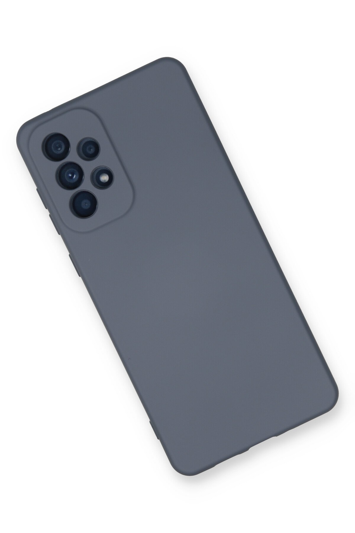 Newface Samsung Galaxy A73 5G Kılıf Montreal Yüzüklü Silikon Kapak - Buz Mavi