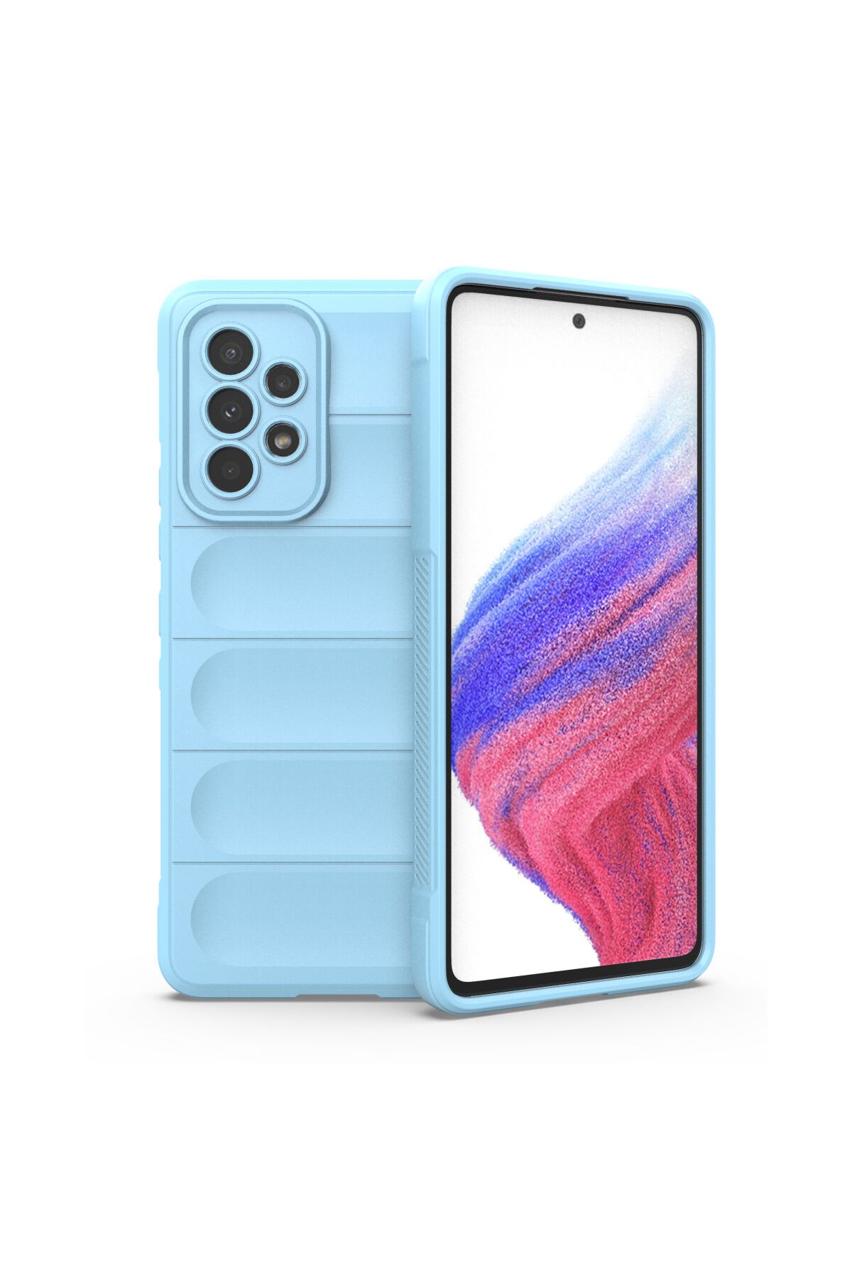 Newface Samsung Galaxy A73 5G Kılıf Lüx Şeffaf Silikon