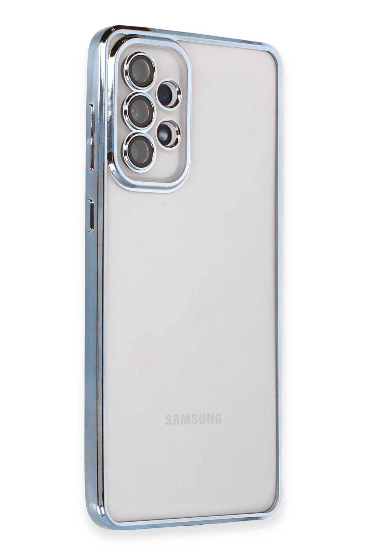Newface Samsung Galaxy A73 5G Kılıf Montreal Silikon Kapak - Lacivert