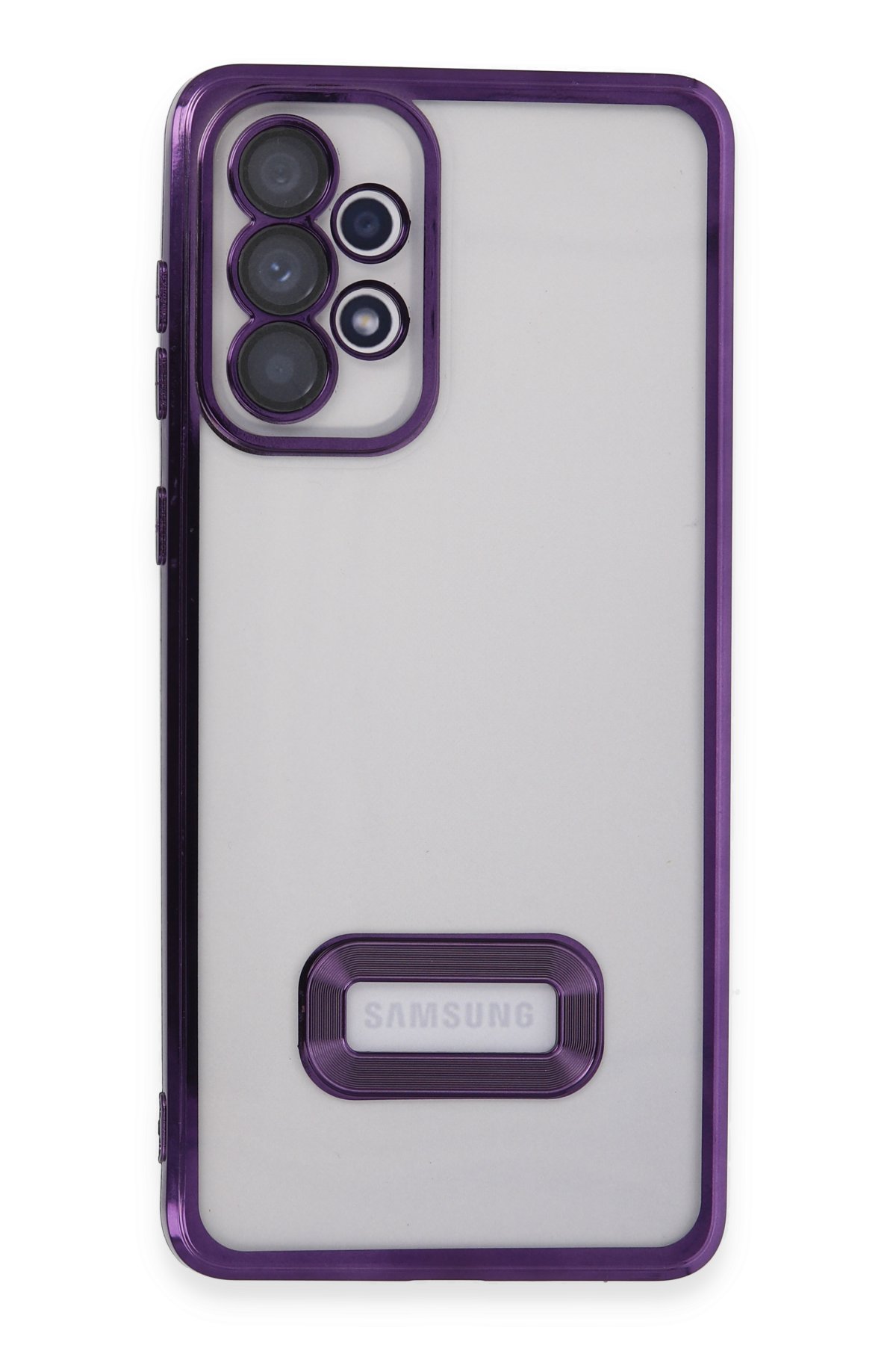 Newface Samsung Galaxy A73 5G Kılıf Zuma Kartvizitli Yüzüklü Silikon - Pembe