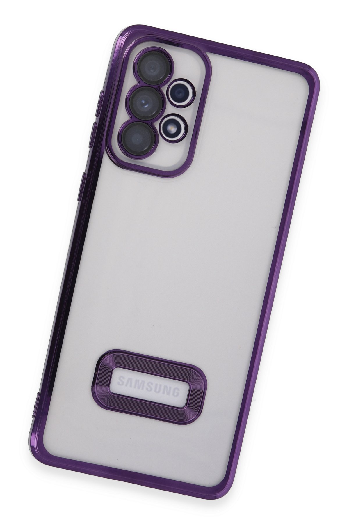 Newface Samsung Galaxy A73 5G Kılıf Zuma Kartvizitli Yüzüklü Silikon - Pembe