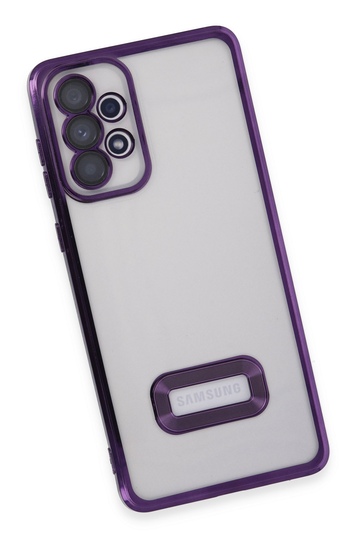 Newface Samsung Galaxy A73 5G Kılıf Zuma Kartvizitli Yüzüklü Silikon - Pembe