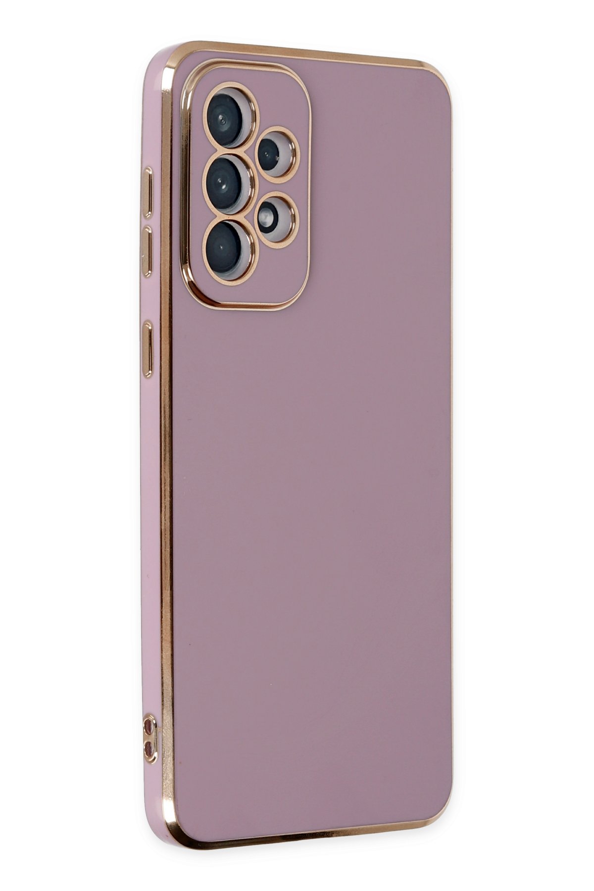 Newface Samsung Galaxy A73 5G Kılıf Montreal Yüzüklü Silikon Kapak - Buz Mavi