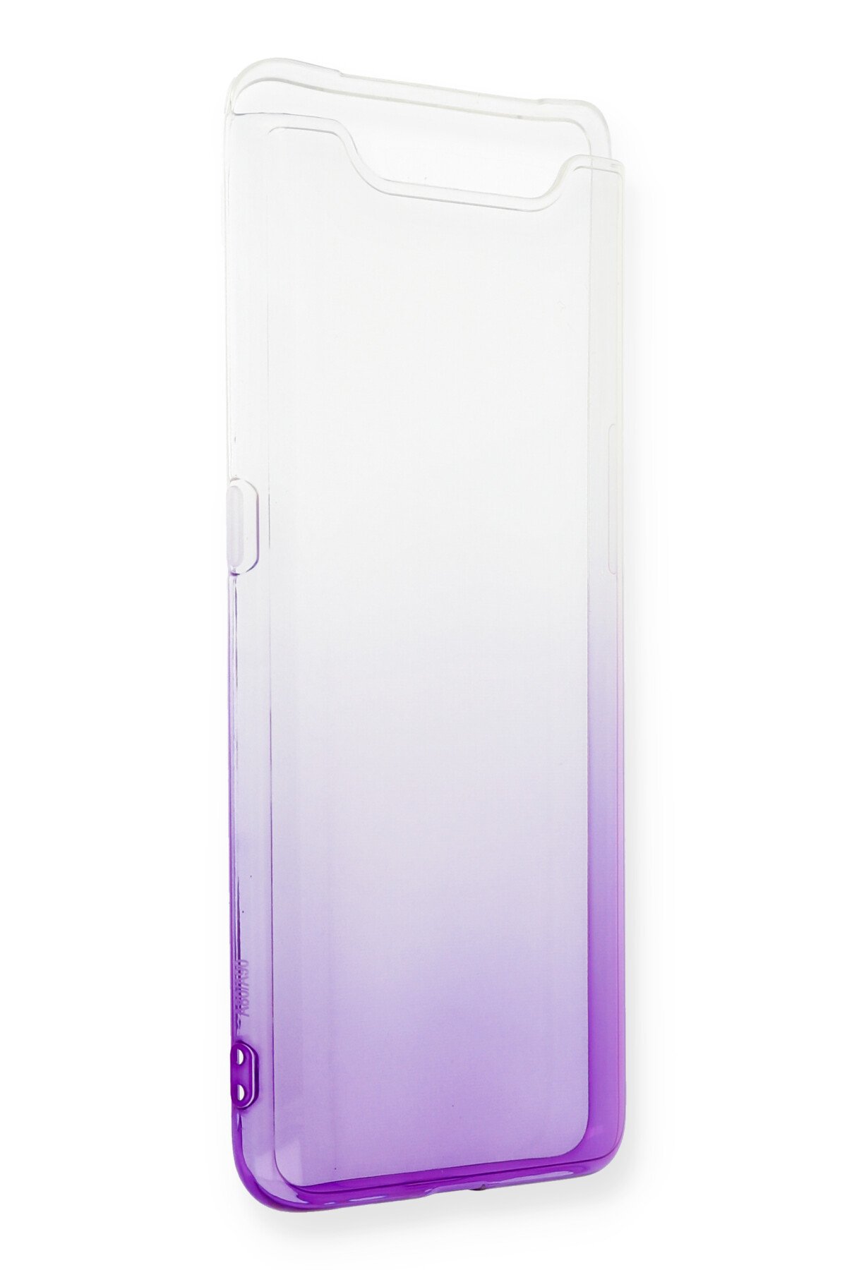 Newface Samsung Galaxy A80 Kılıf Nano içi Kadife Silikon - Siyah