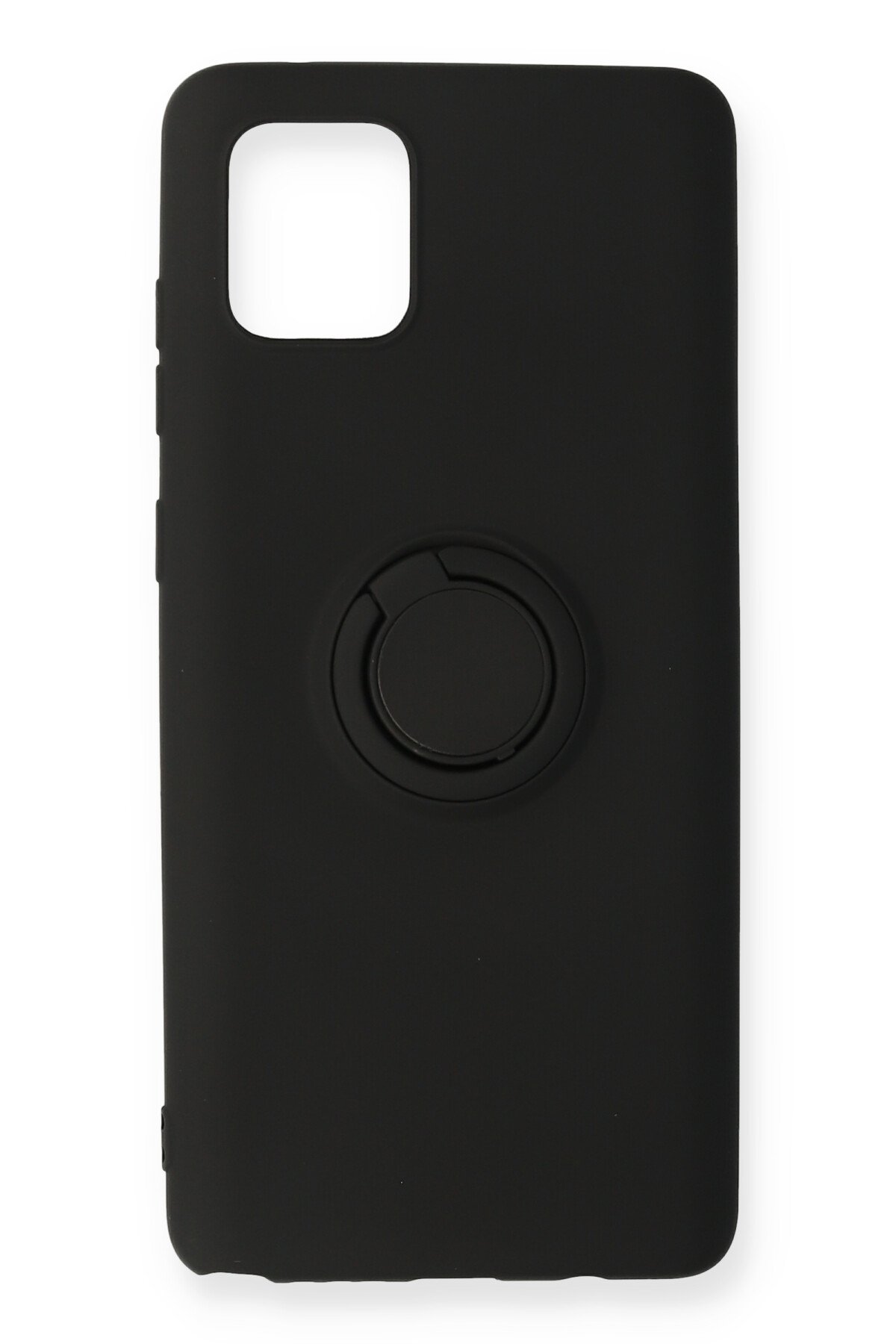 Newface Samsung Galaxy A81 / Note 10 Lite Kılıf Zegna Yüzüklü Silikon Kapak - Siyah