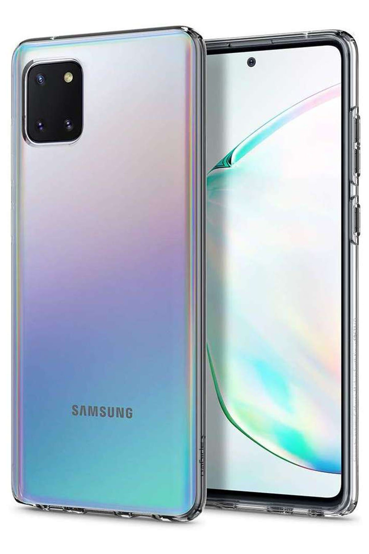 Newface Samsung Galaxy A81 / Note 10 Lite Kılıf Palm Buzlu Kamera Sürgülü Silikon - Turkuaz