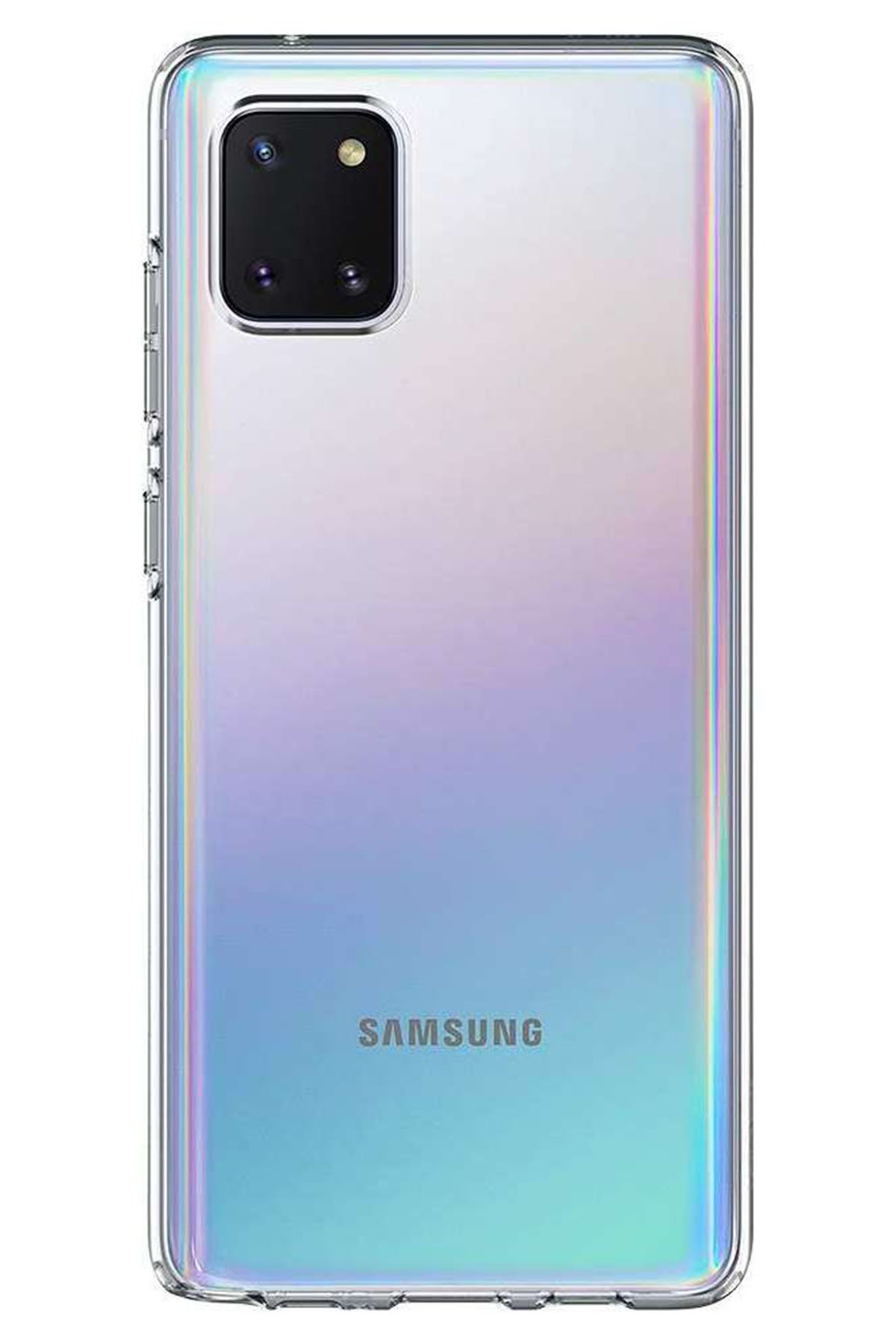 Newface Samsung Galaxy A81 / Note 10 Lite Kılıf Nano içi Kadife Silikon - Turuncu