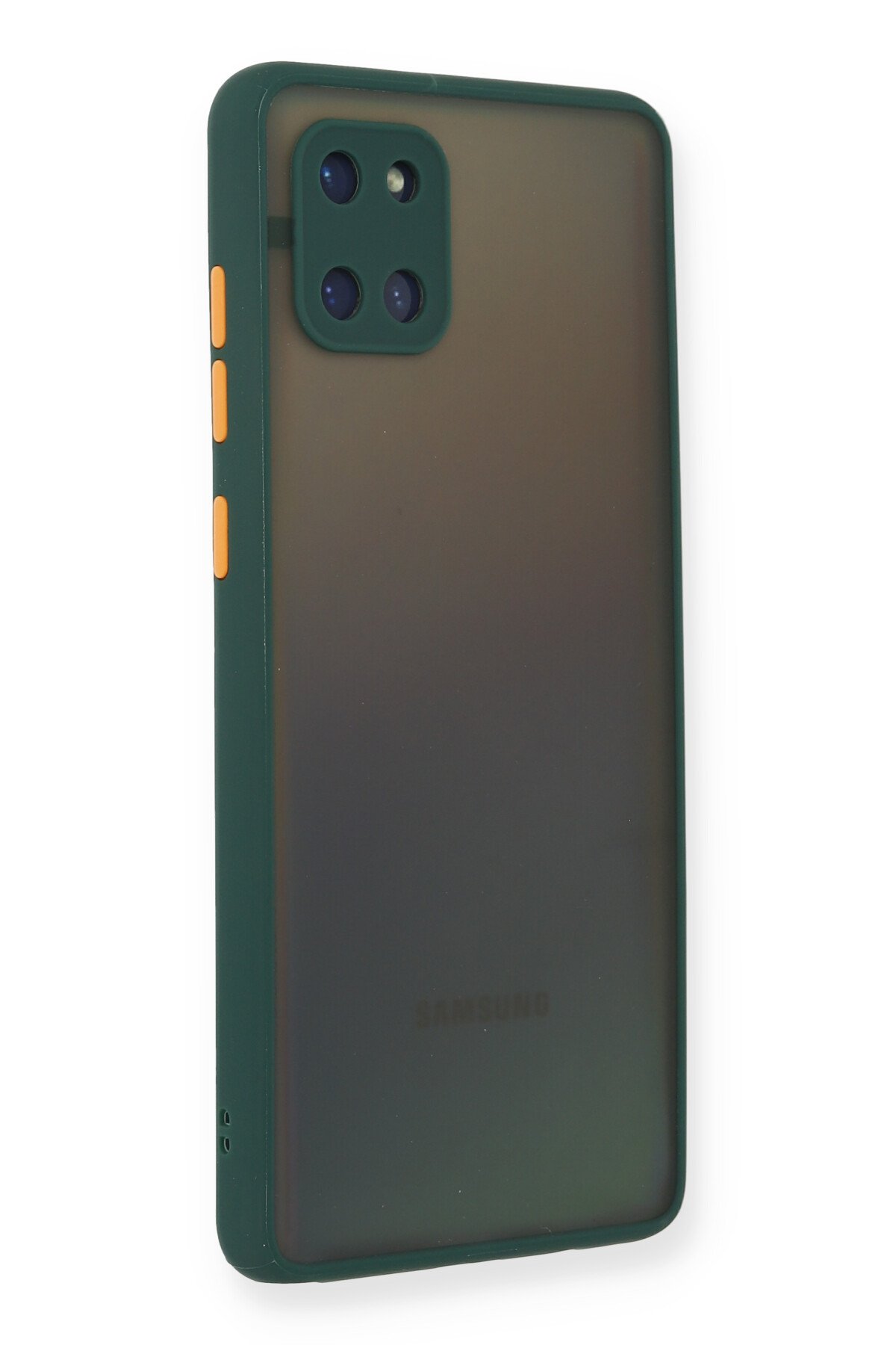 Newface Samsung Galaxy A81 / Note 10 Lite Kılıf Palm Buzlu Kamera Sürgülü Silikon - Lacivert