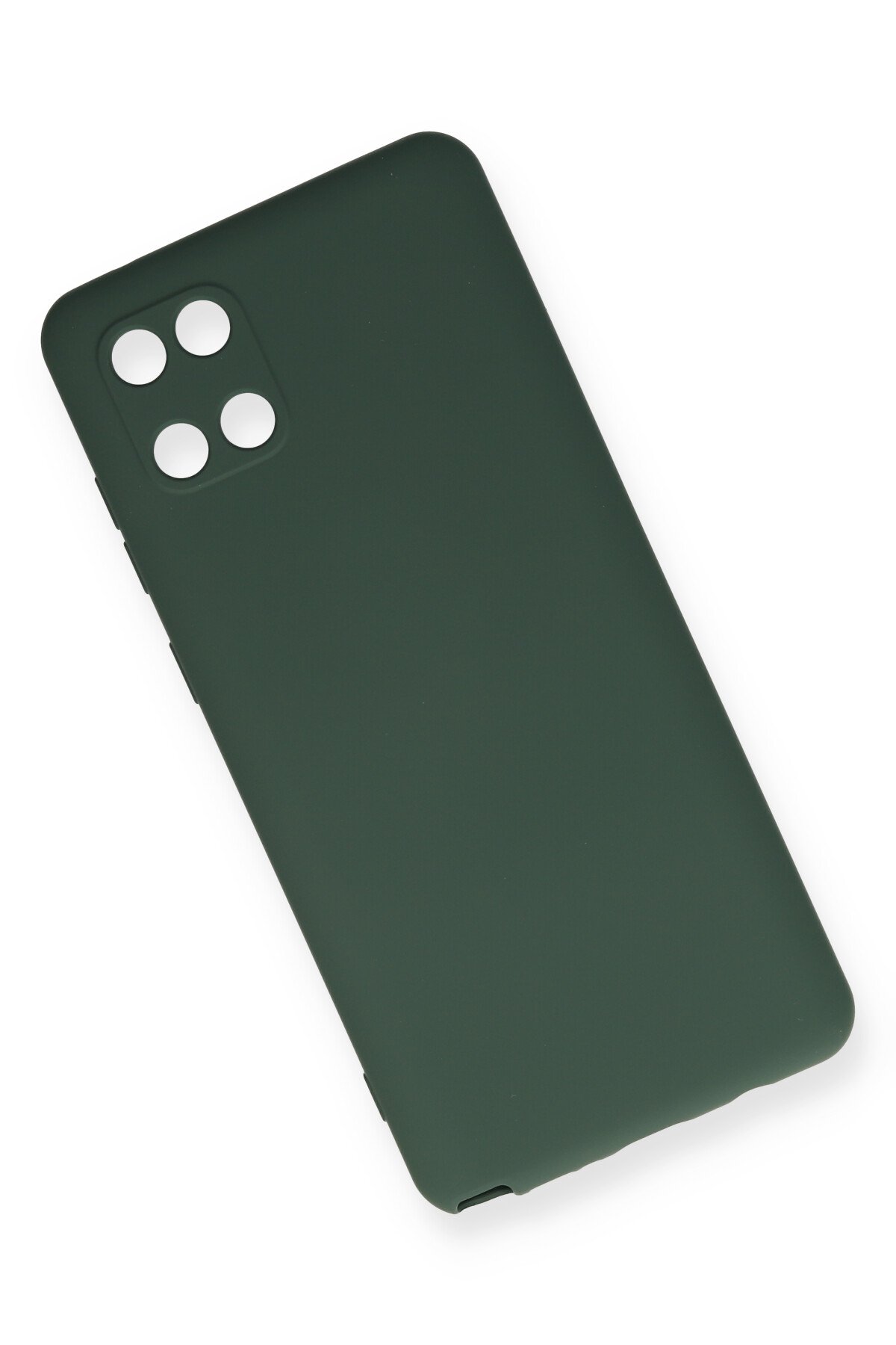 Newface Samsung Galaxy A81 / Note 10 Lite Kılıf Zegna Yüzüklü Silikon Kapak - Koyu Yeşil