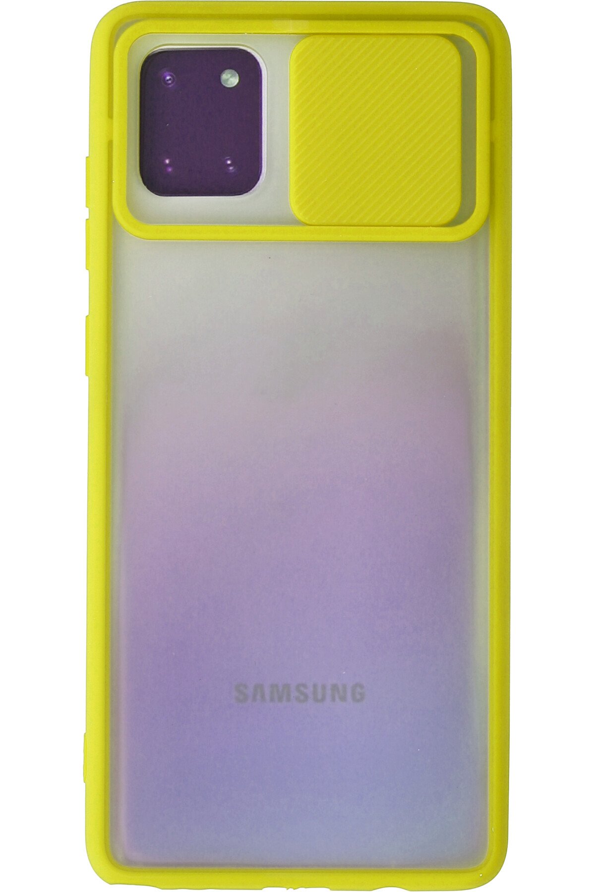 Newface Samsung Galaxy A81 / Note 10 Lite Kılıf Zegna Yüzüklü Silikon Kapak - Mavi