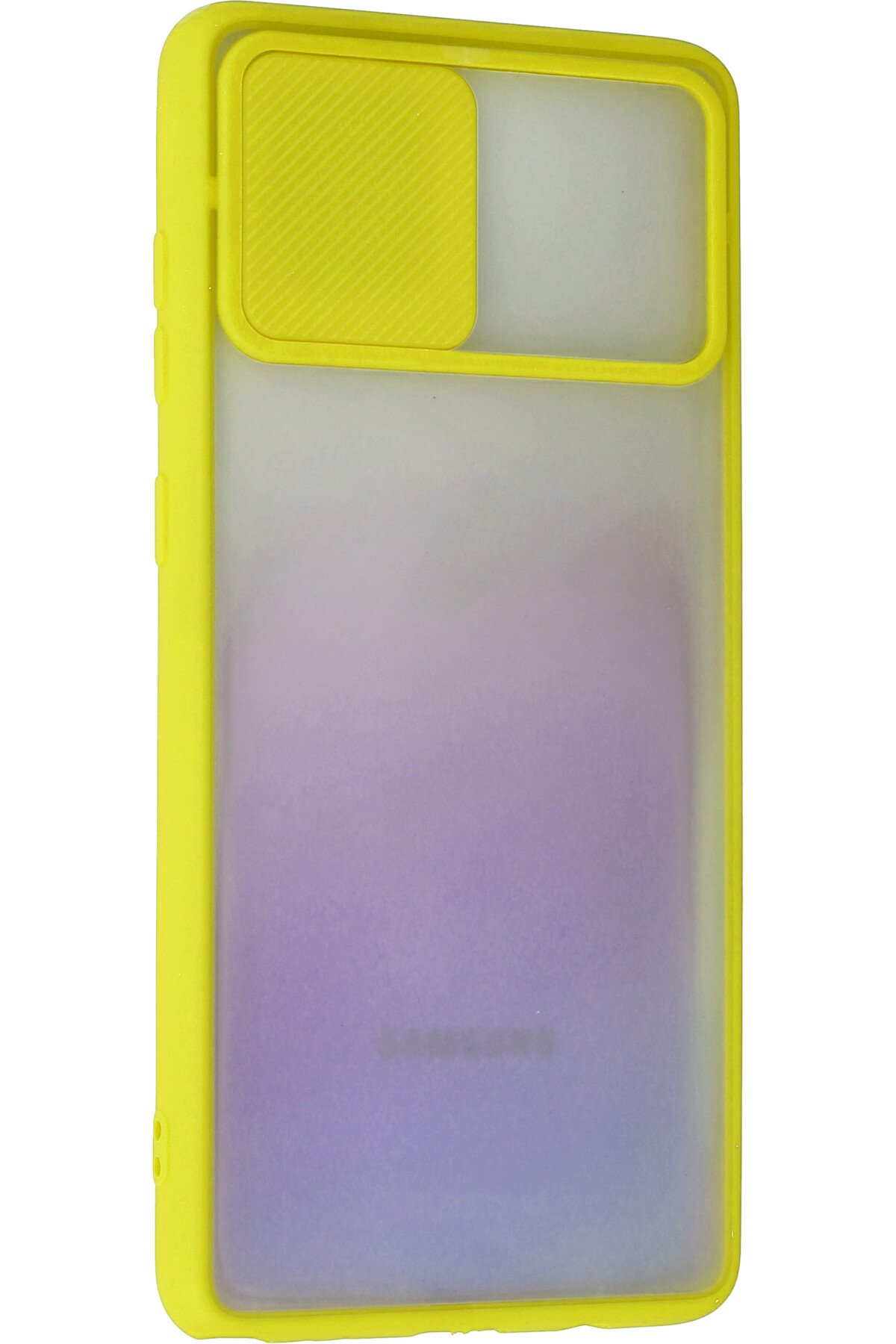 Newface Samsung Galaxy A81 / Note 10 Lite Kılıf Zegna Yüzüklü Silikon Kapak - Mavi