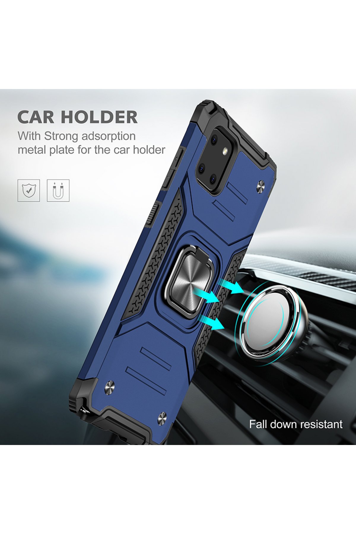 Newface Samsung Galaxy A81 / Note 10 Lite Kılıf Palm Buzlu Kamera Sürgülü Silikon - Lila