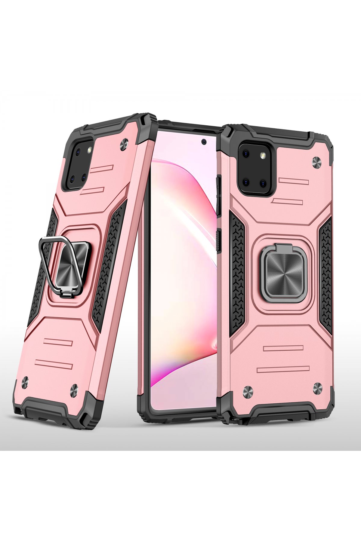 Newface Samsung Galaxy A81 / Note 10 Lite Kılıf Palm Buzlu Kamera Sürgülü Silikon - Lila