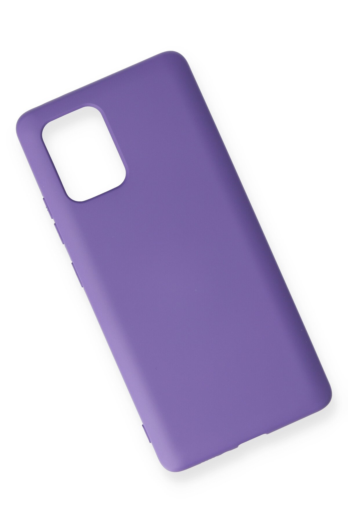 Newface Samsung Galaxy A91 / S10 Lite Kılıf Range Yüzüklü Silikon - Siyah-Kırmızı