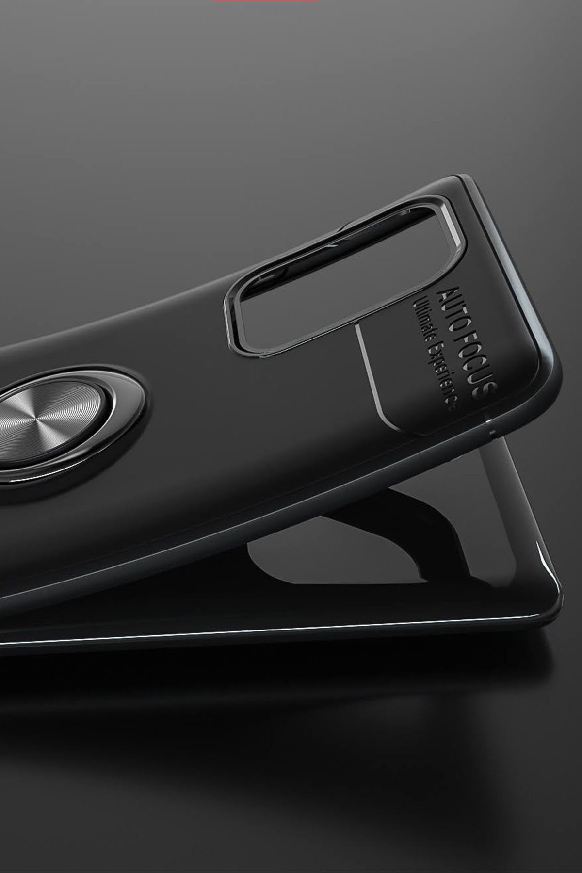 Newface Samsung Galaxy A91 / S10 Lite Kılıf Range Yüzüklü Silikon - Mavi