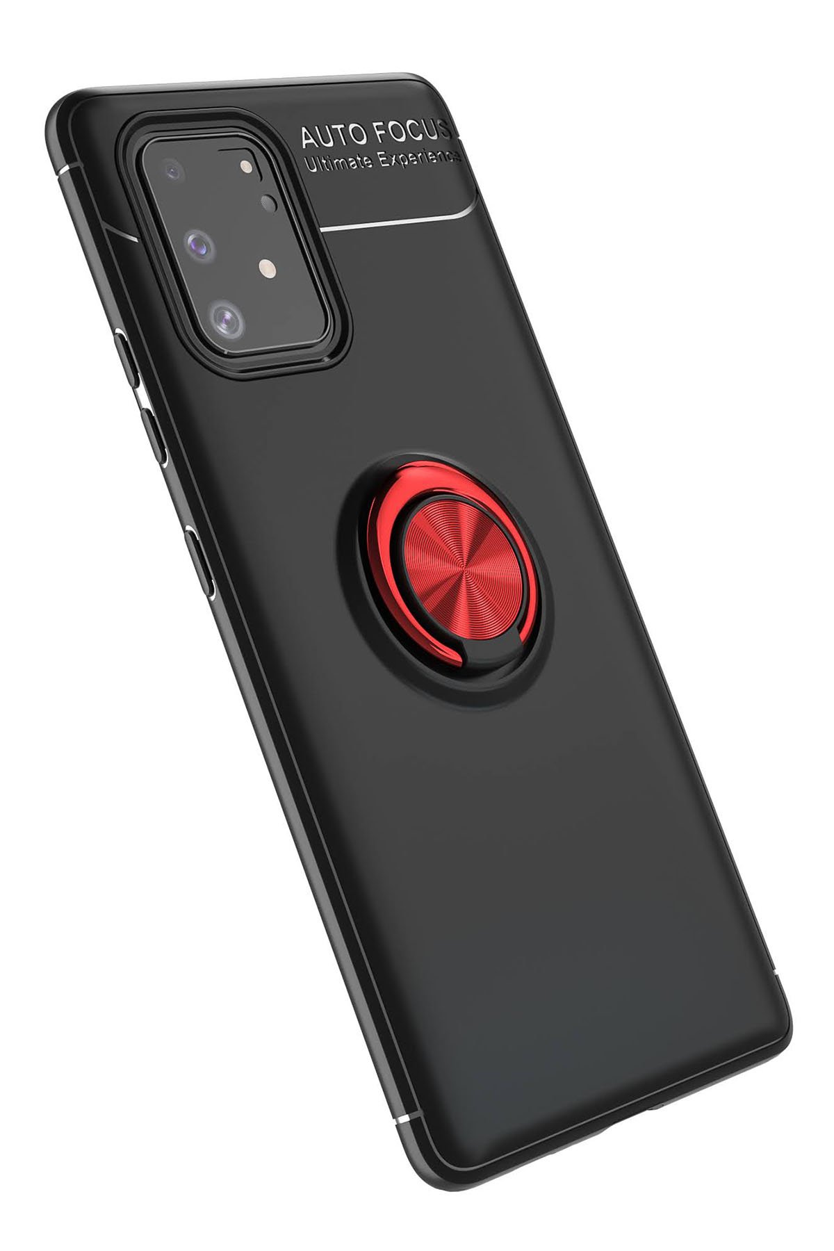 Newface Samsung Galaxy A91 / S10 Lite Kılıf Gros Yüzüklü Silikon - Yeşil