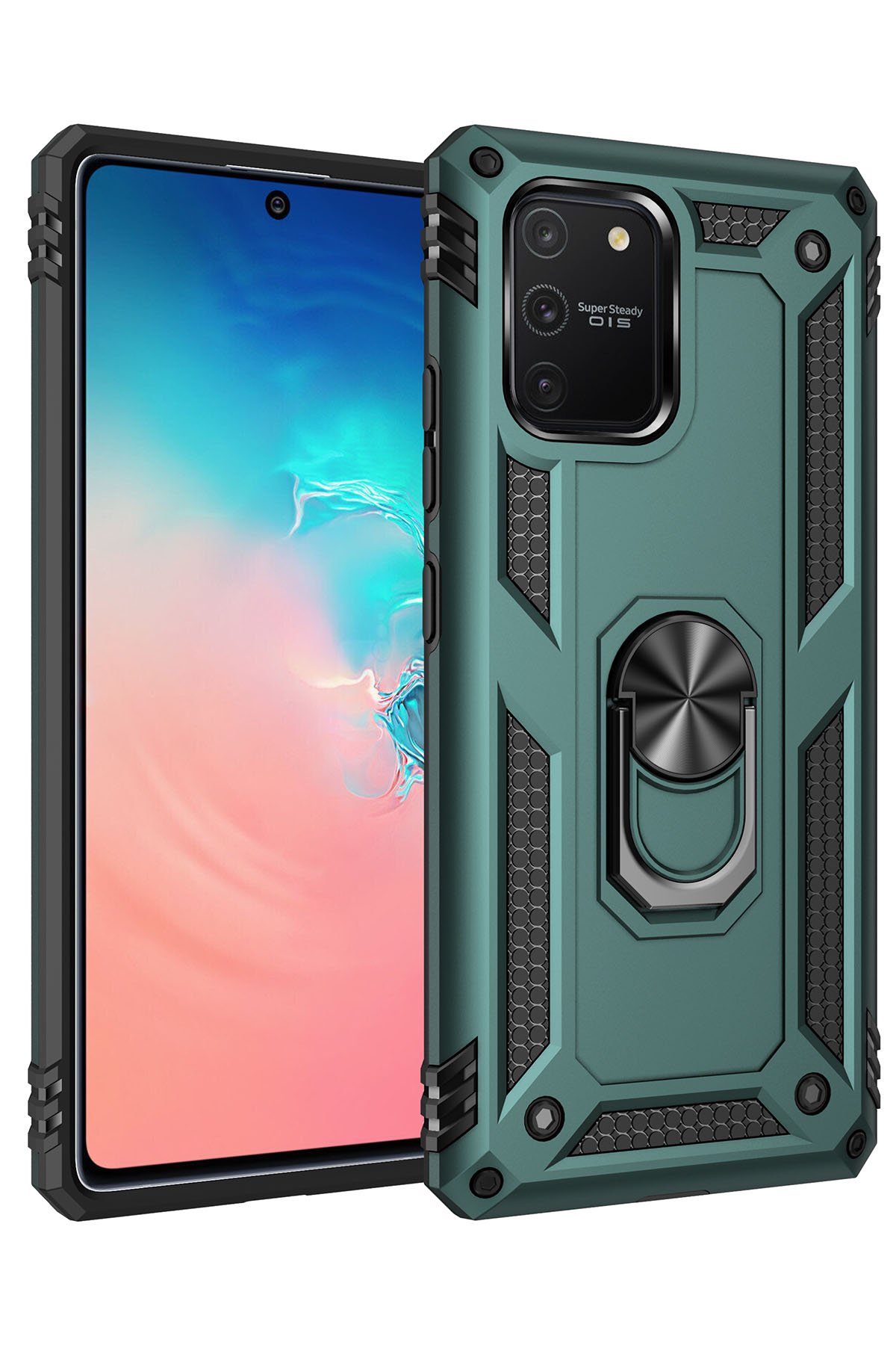 Newface Samsung Galaxy A91 / S10 Lite Kılıf Nano içi Kadife Silikon - Mavi