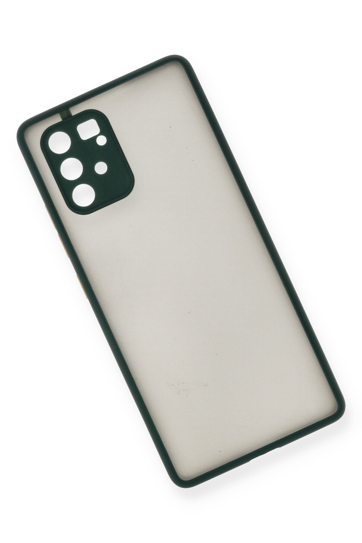 Newface Samsung Galaxy A91 / S10 Lite Kılıf Range Yüzüklü Silikon - Siyah-Kırmızı