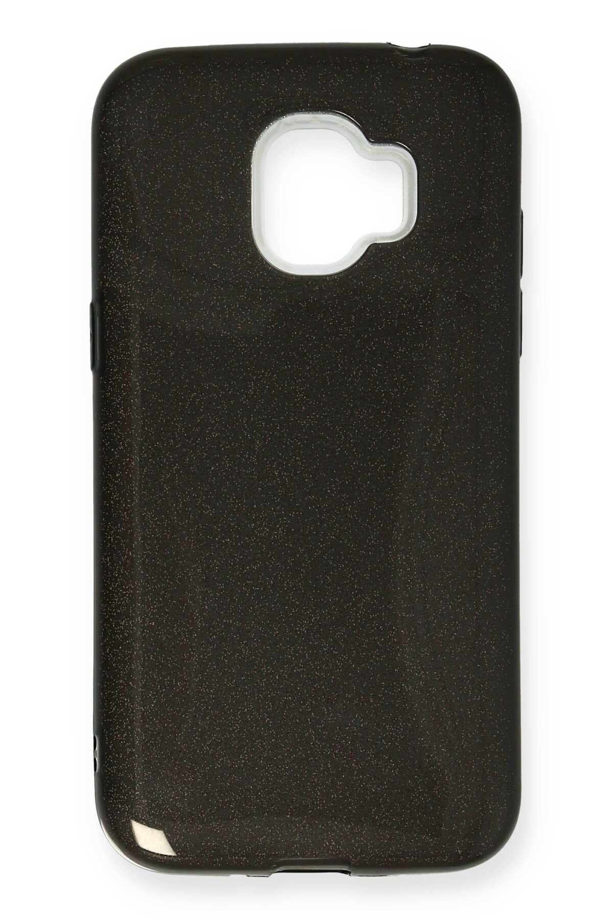 Newface Samsung Galaxy J2 Pro 2018 Kılıf Simli Katmanlı Silikon - Gümüş