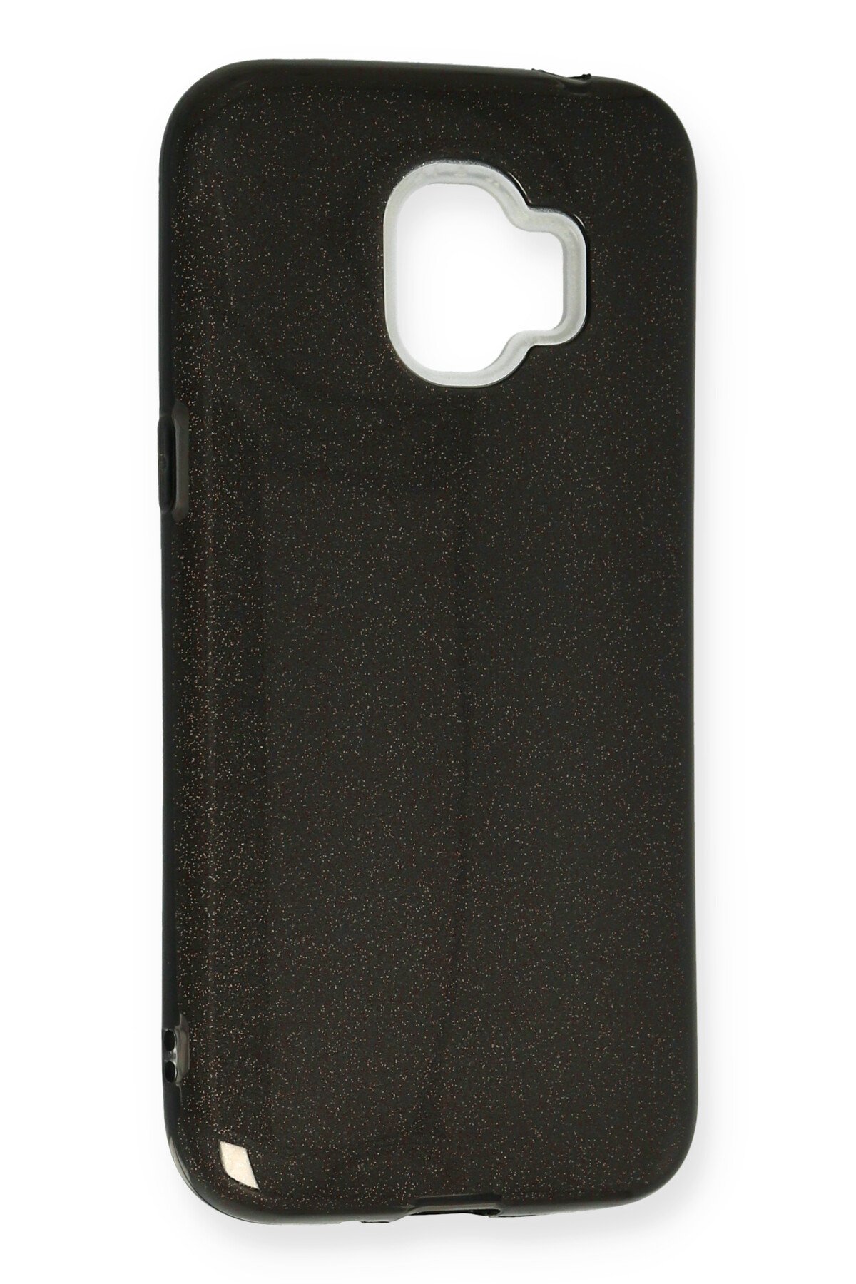 Newface Samsung Galaxy J2 Pro 2018 Kılıf Simli Katmanlı Silikon - Gümüş